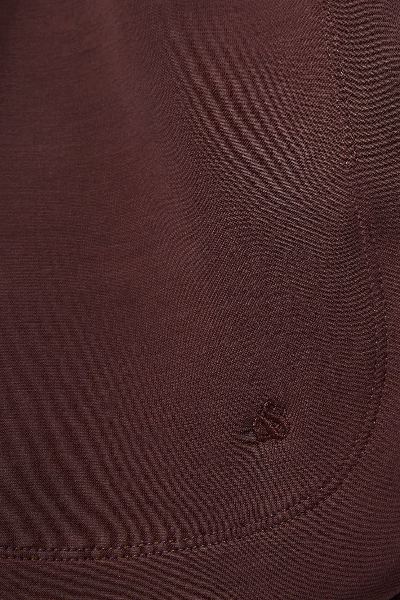 CURVED HEM DRAWSTRING SHORTS PUCE 4