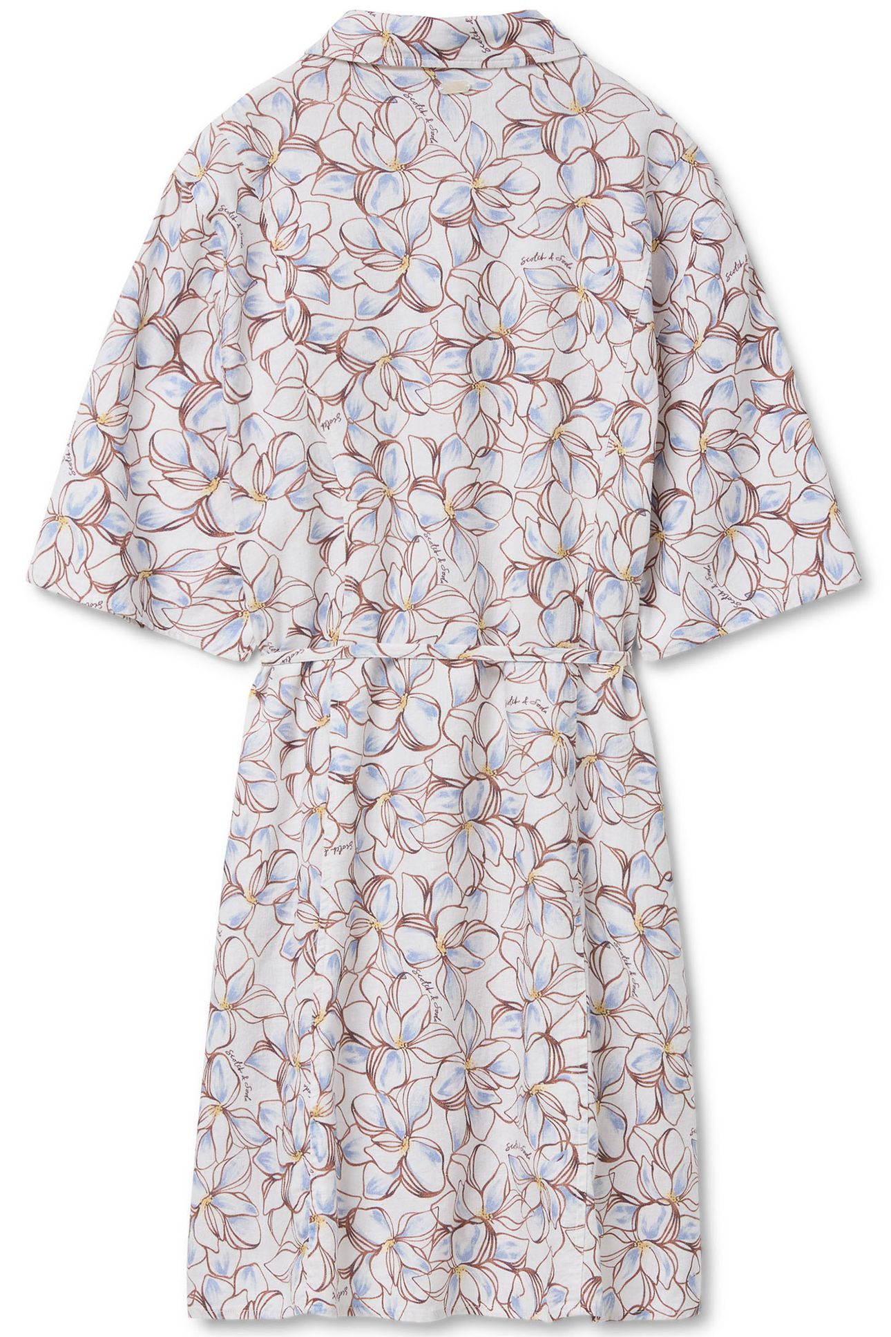 MINI SHIRT DRESS SUMMER SKETCHED FLORAL 4