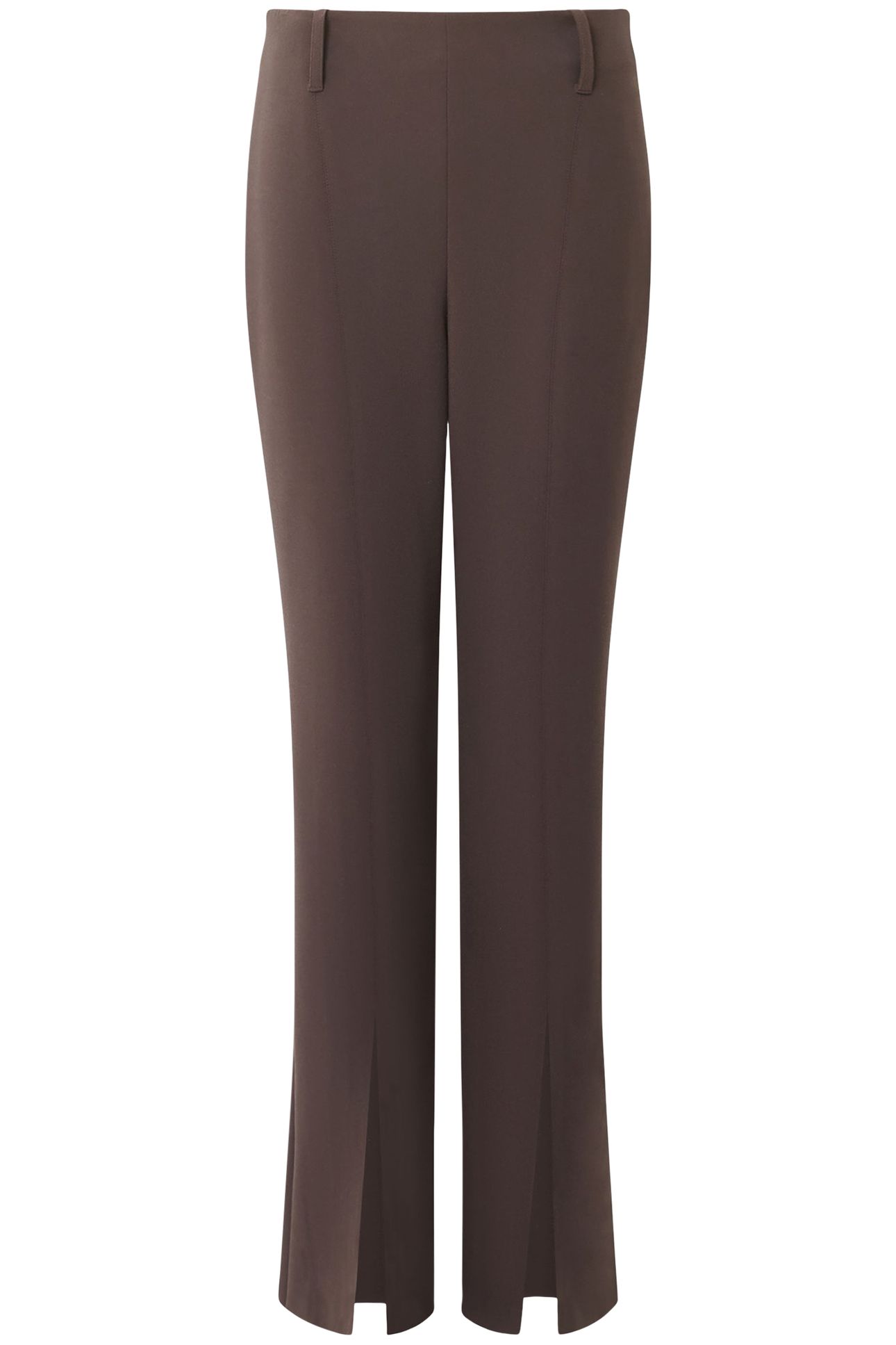 WHISPER FRONT SPLIT TROUSER CHOCOLATE GANACHE 4