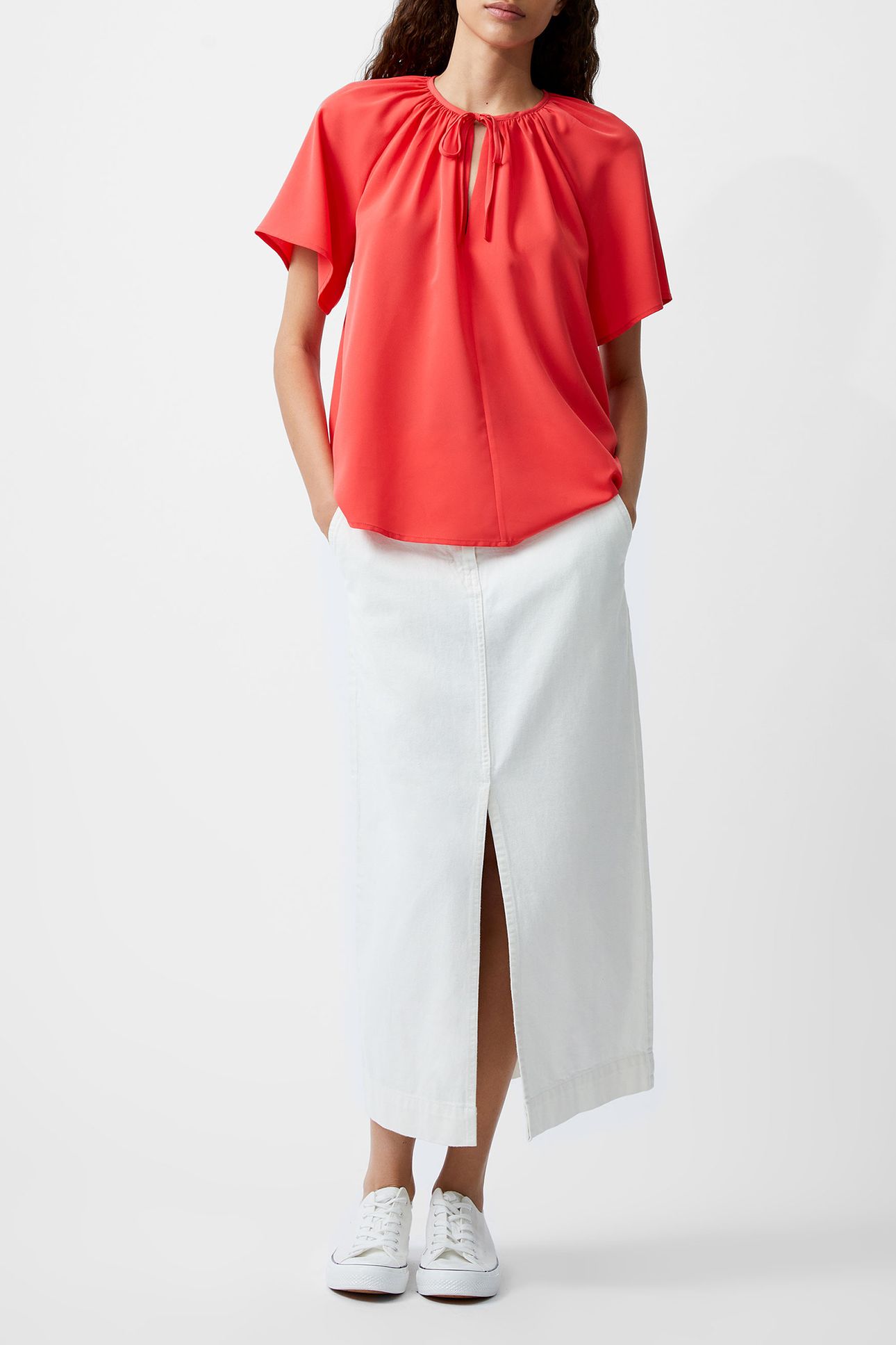 CAPRIANA CREPE LIGHT TOP CAYENNE RED 2