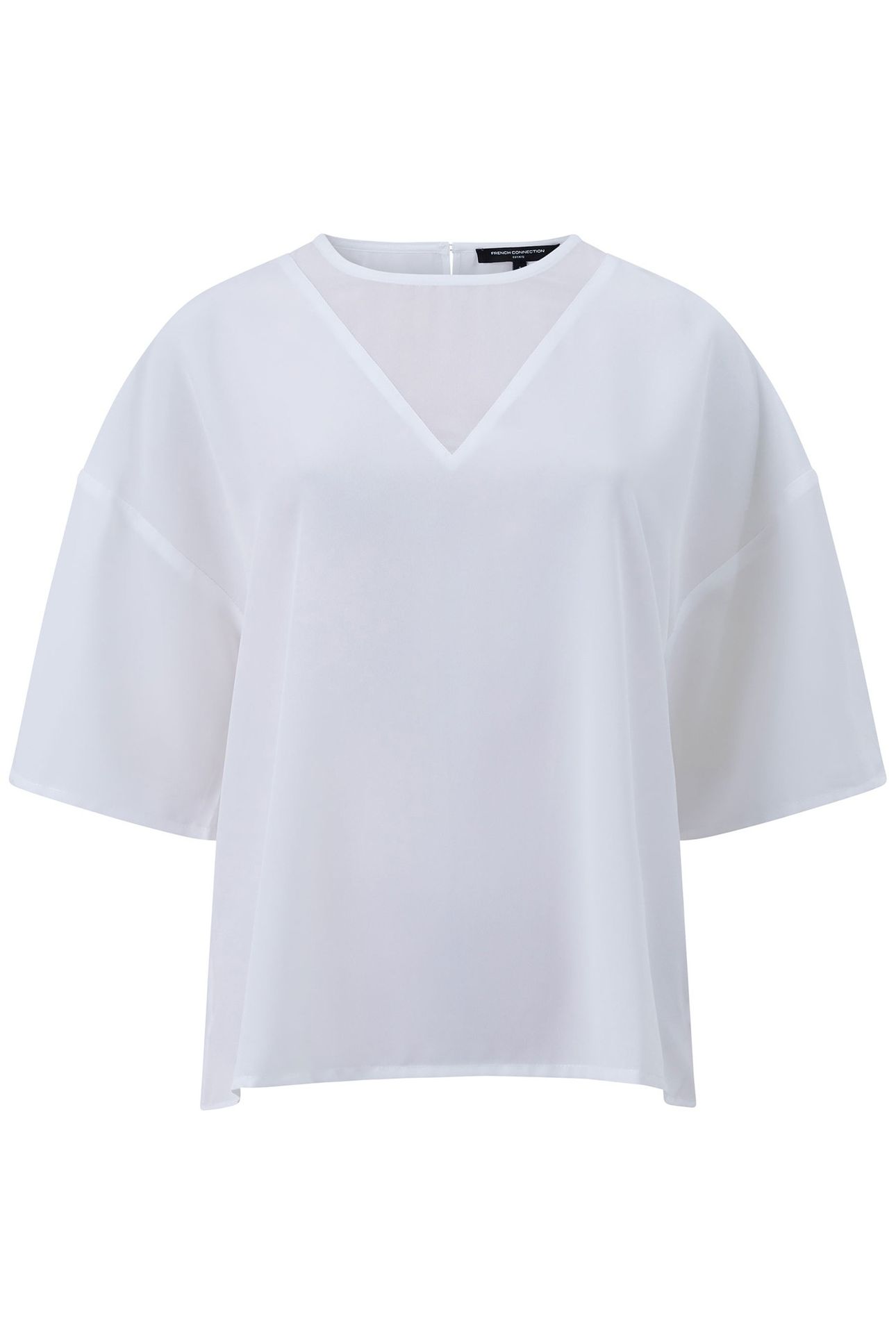 CAPRIANA CREPE TOP LINEN WHITE 4