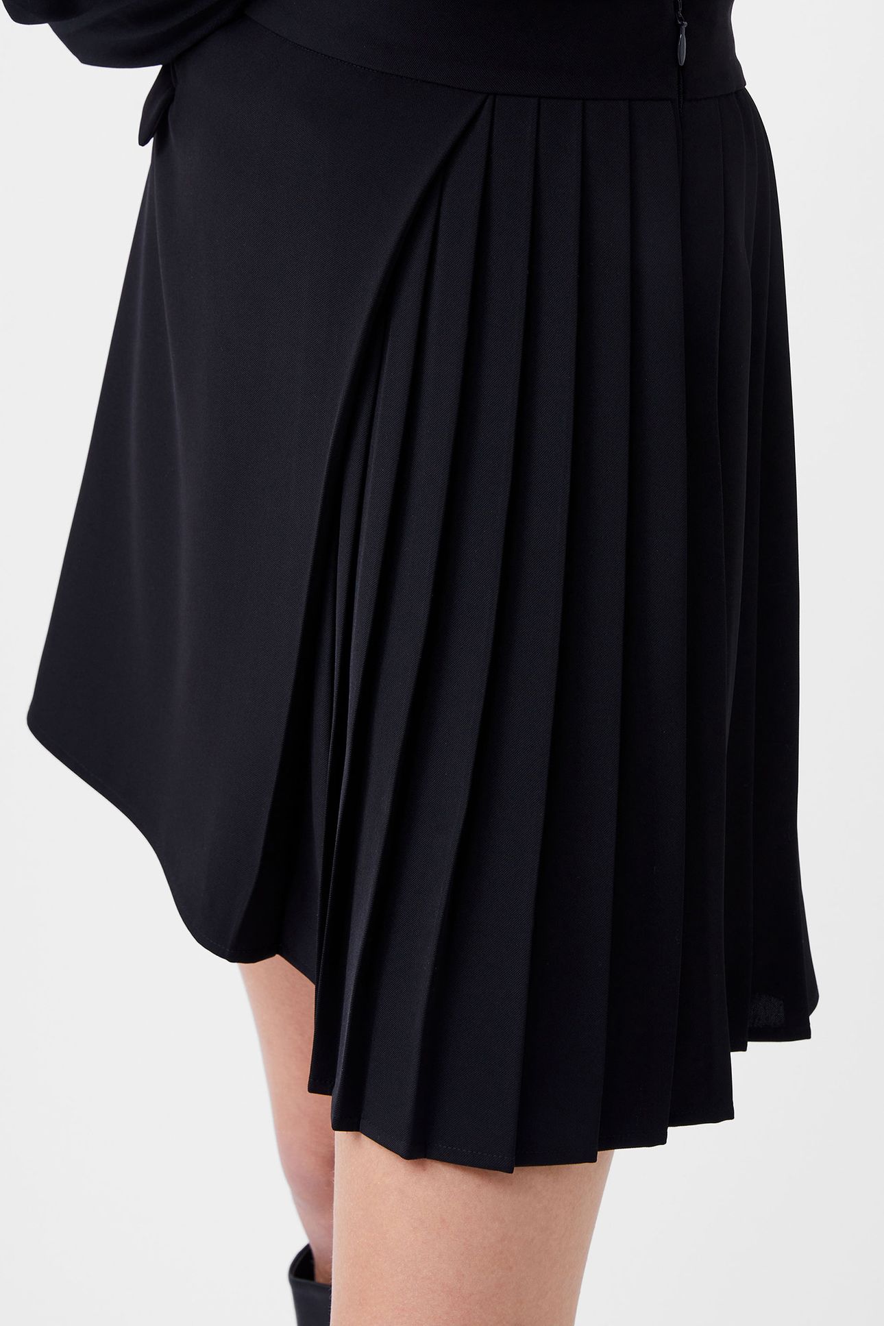 HARRIE SUITING PLEATED SKIRT BLACKOUT 5