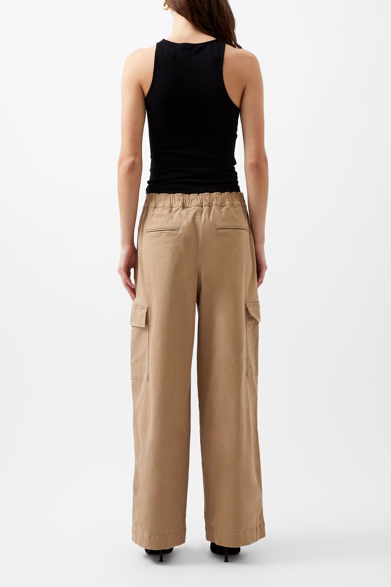 ATENA TWILL CARGO PANTS AUTUMN CAMEL 2