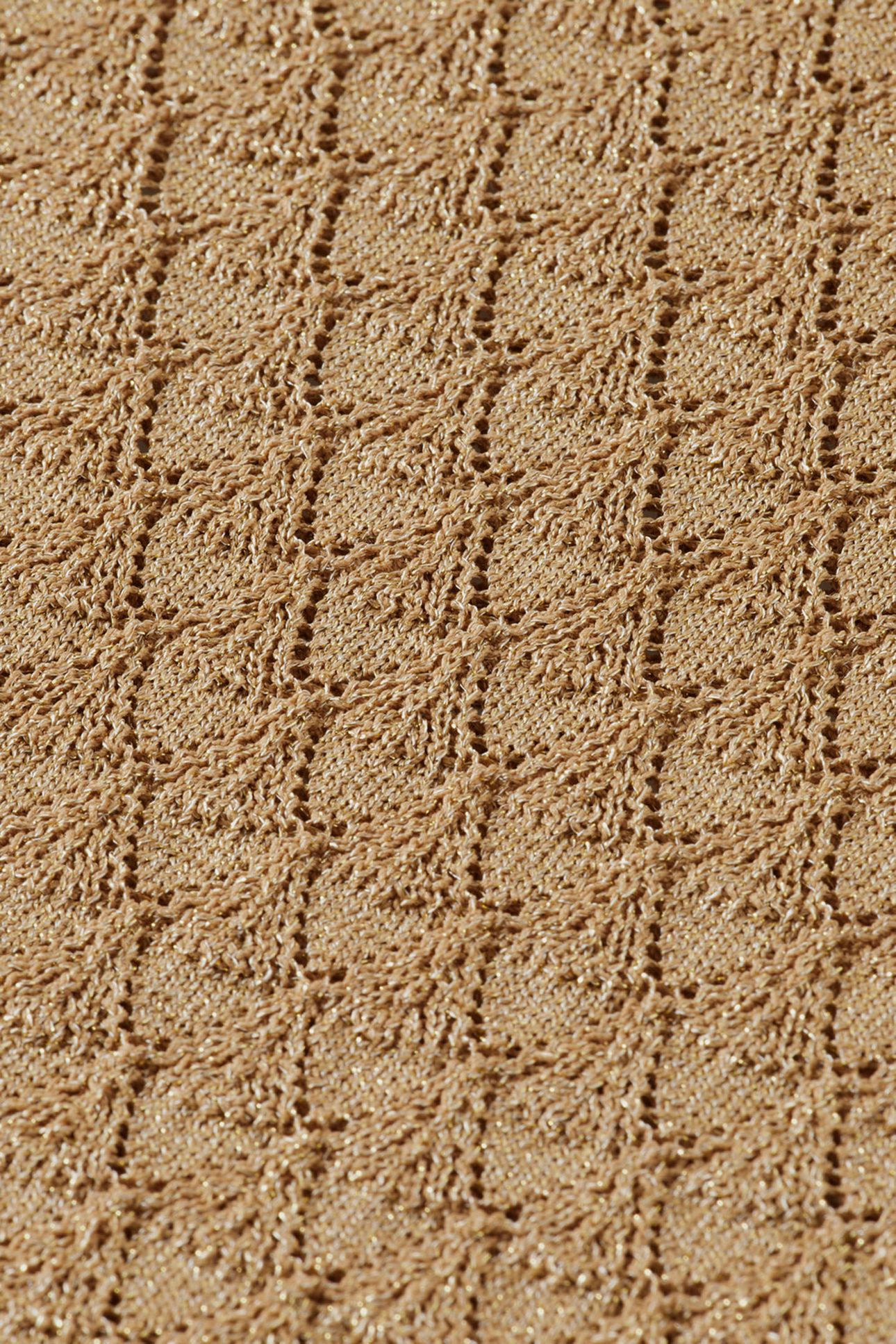 METALLIC POINTELLE KNITTED TANK GOLD 8
