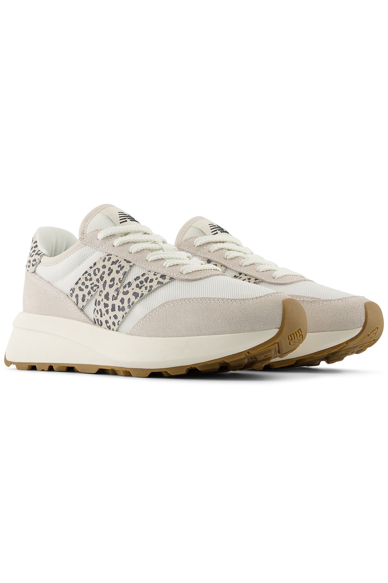 U370LP SNEAKERS IN OFF WHITE & LEOPARD PRINT 2