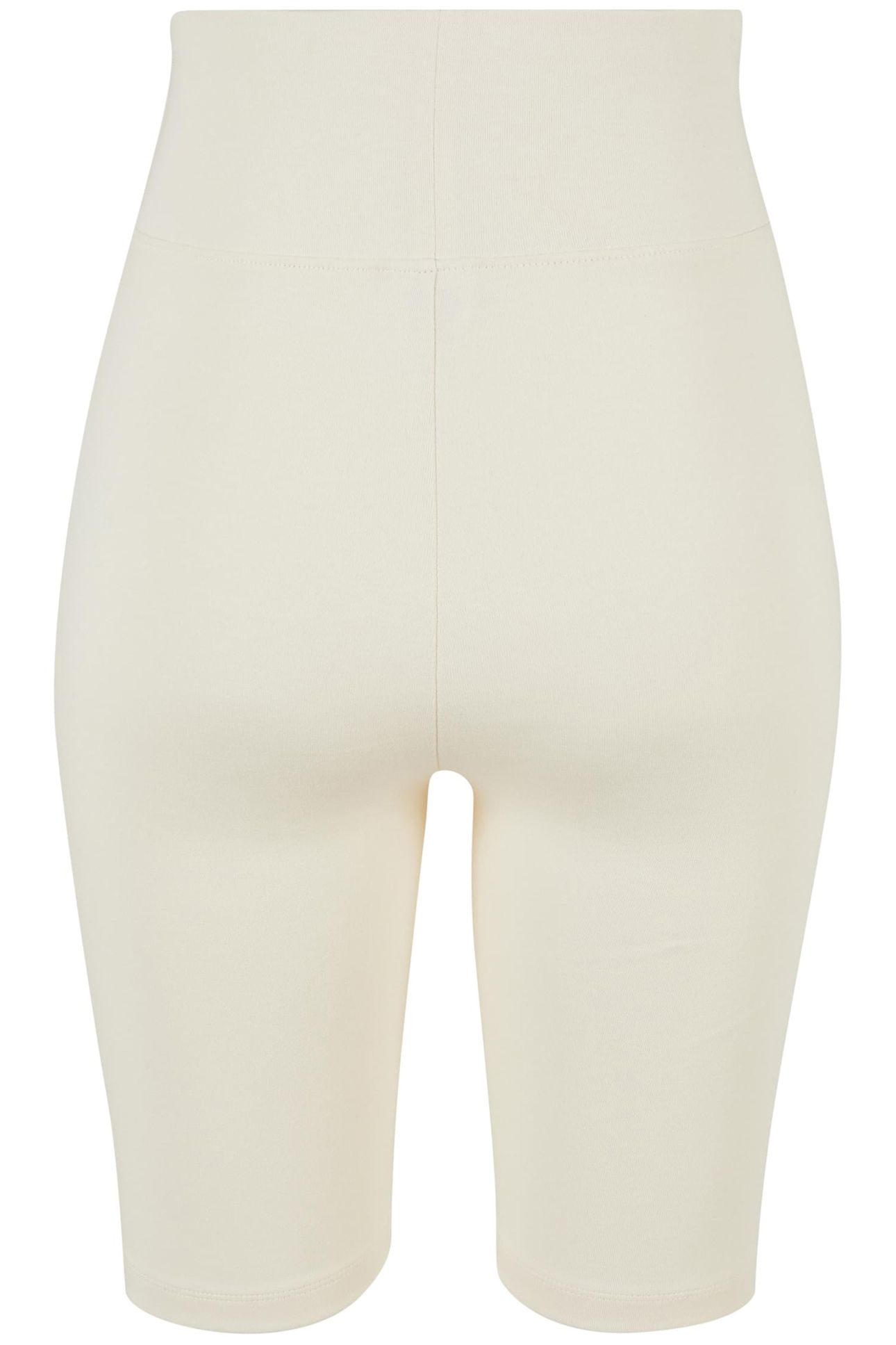 LADIES HIGH WAIST CYCLE SHORTS WHITESAND 2