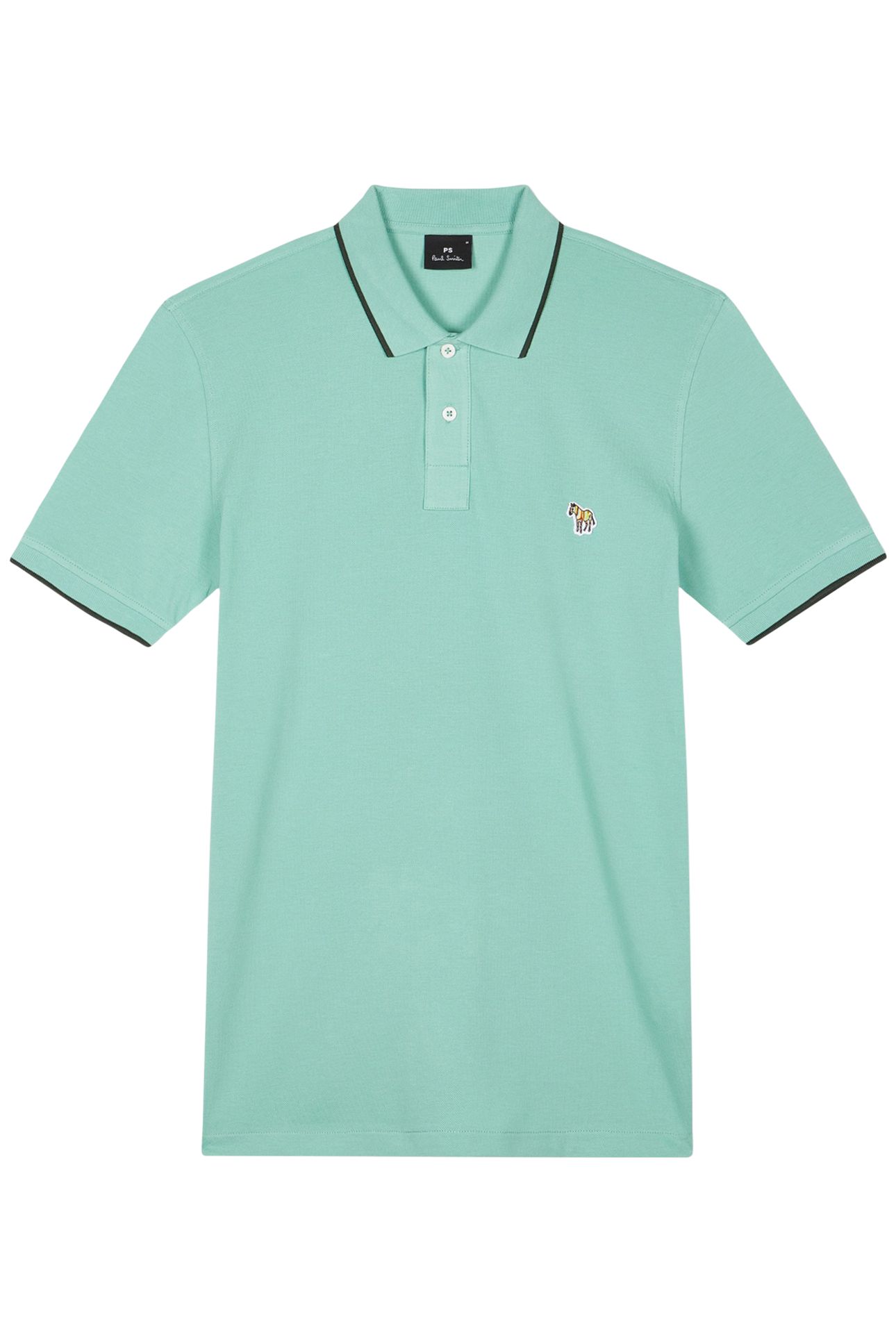 SLIM FIT POLO ZEB BADGE PASTEL GREEN 1