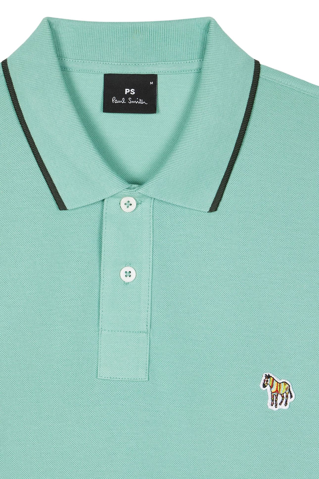 SLIM FIT POLO ZEB BADGE PASTEL GREEN 2