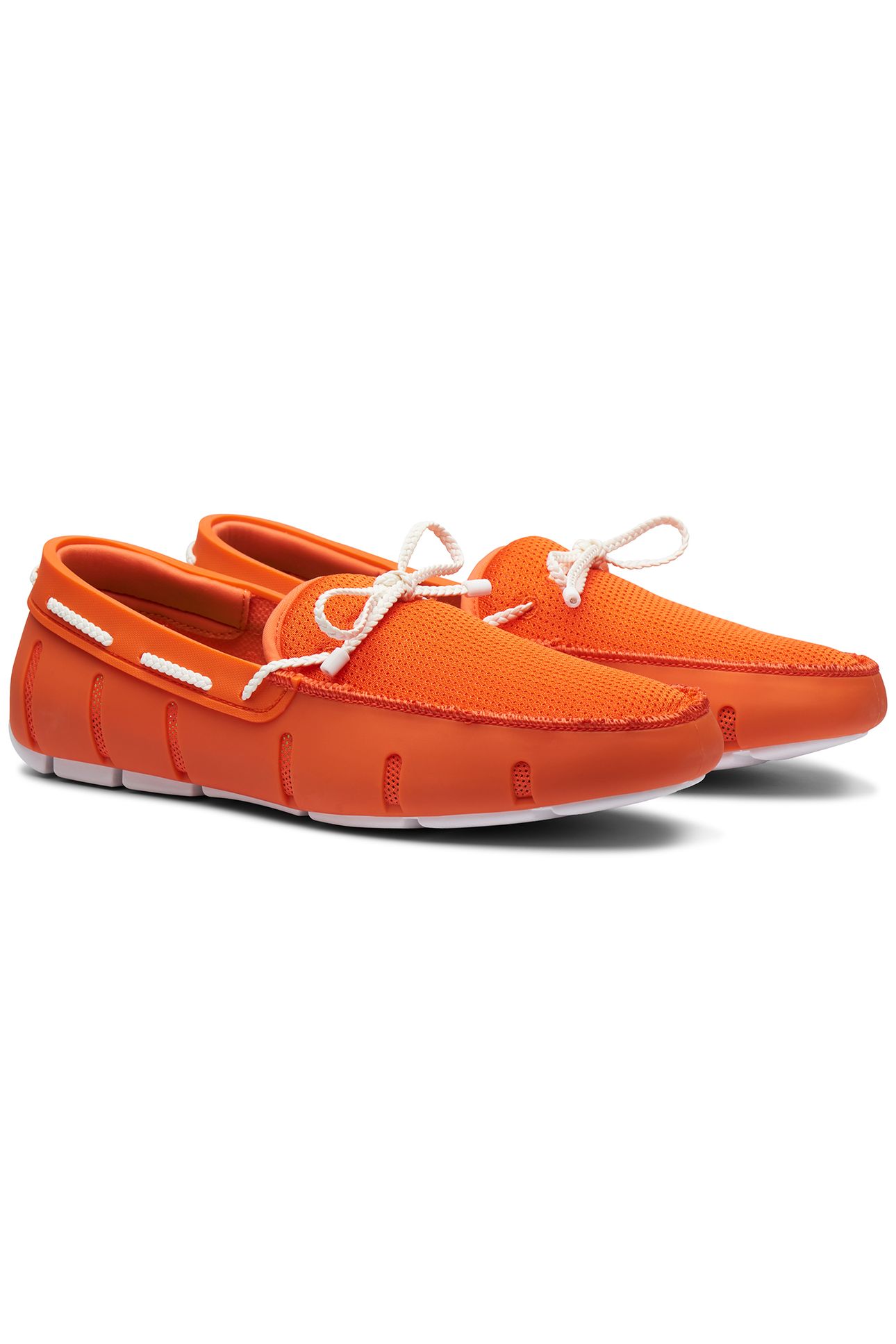 BRAIDED LACE LOAFER SWIMS ORANGE/WHITE 2