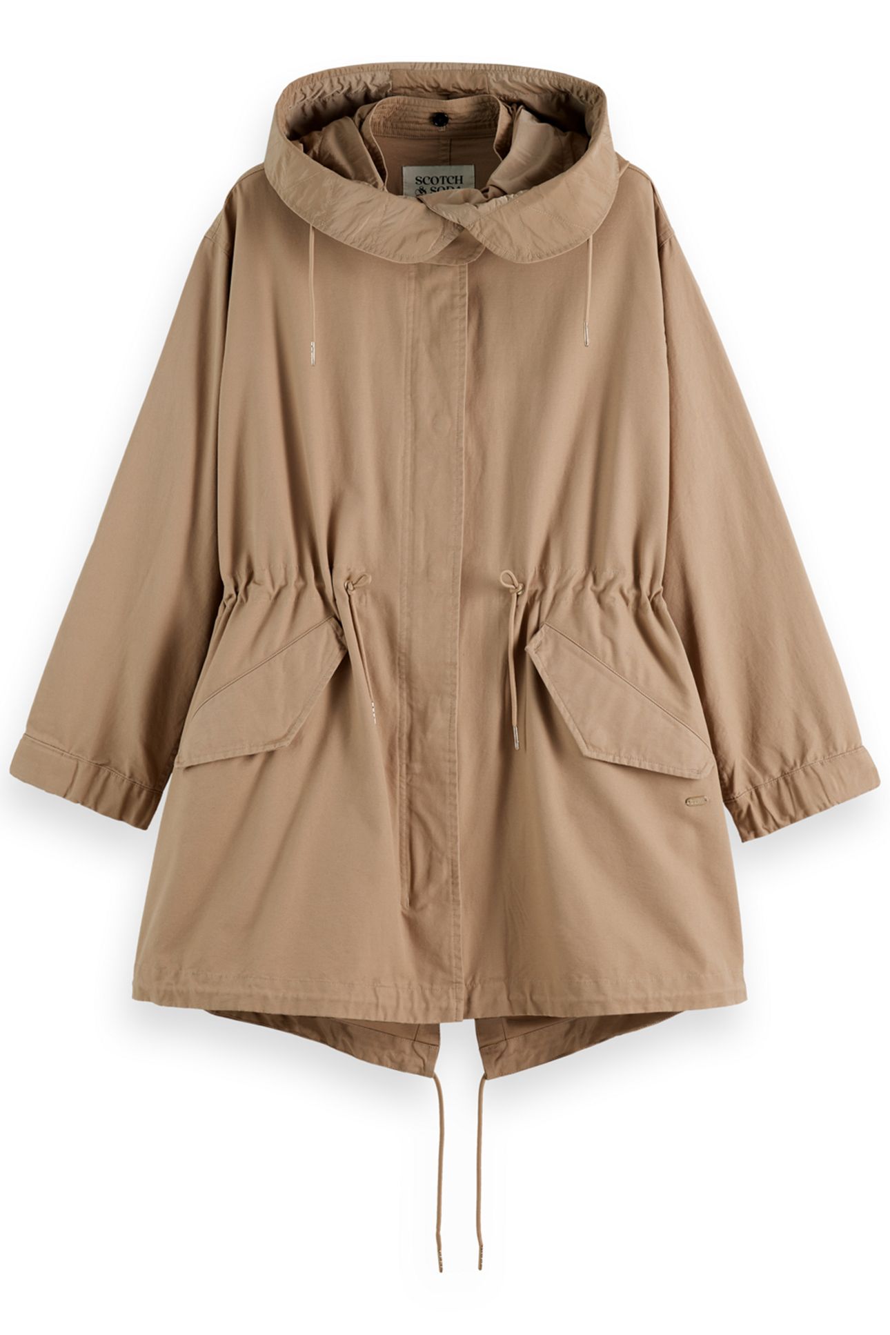 COTTON WASHED PARKA DESERT SAND 1