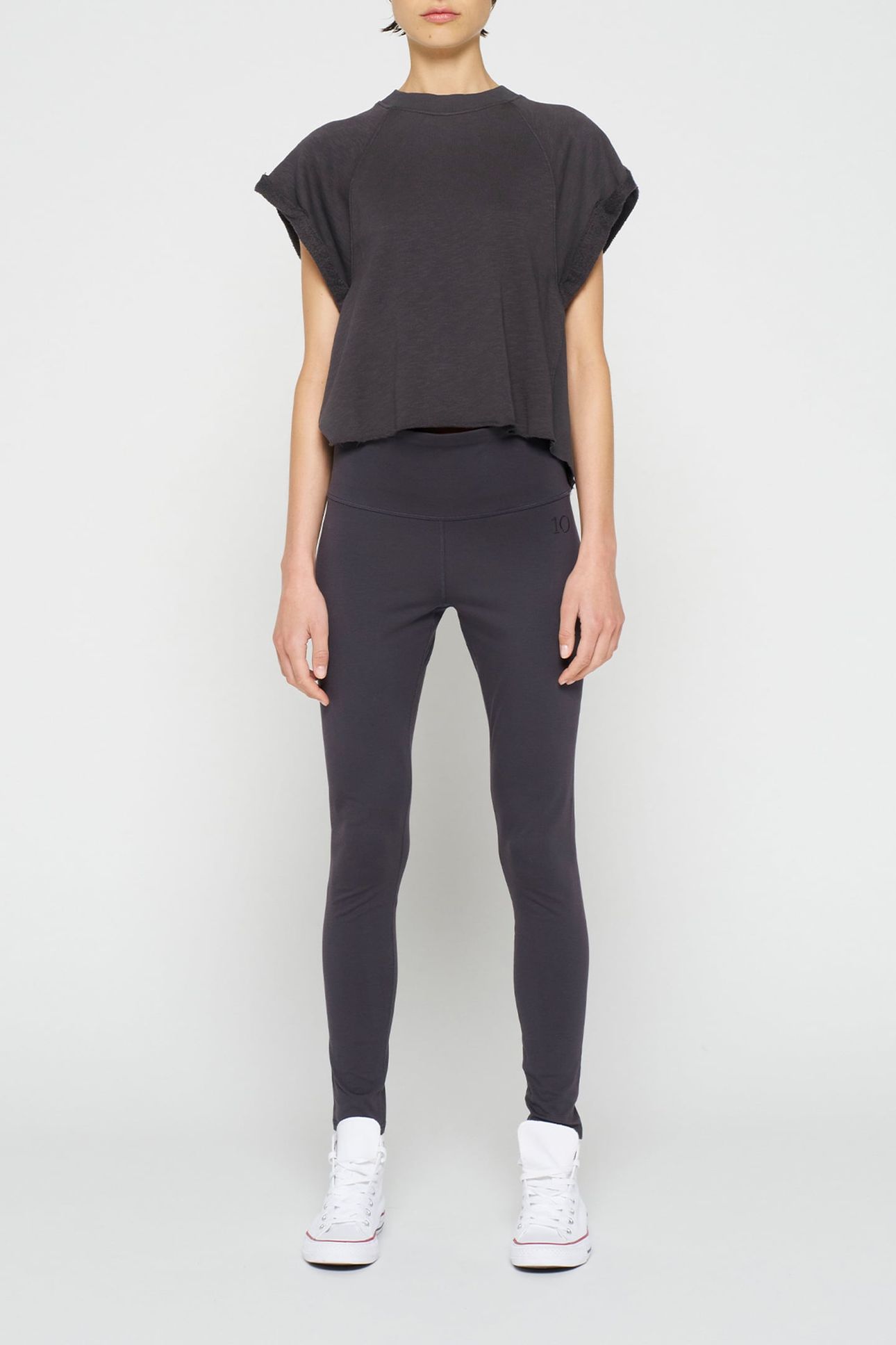 YOGA LEGGINGS GREY RAVEN 2
