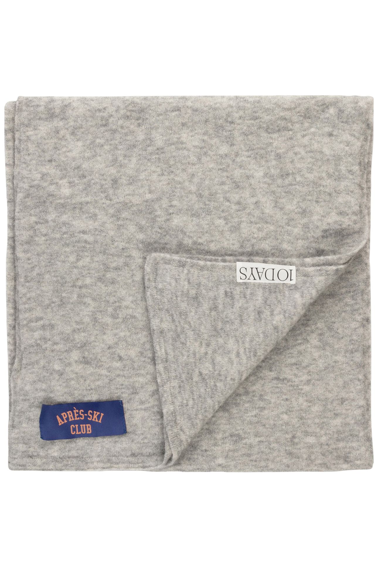 SOFT KNIT SCARF LIGHT GREY MELEE 3