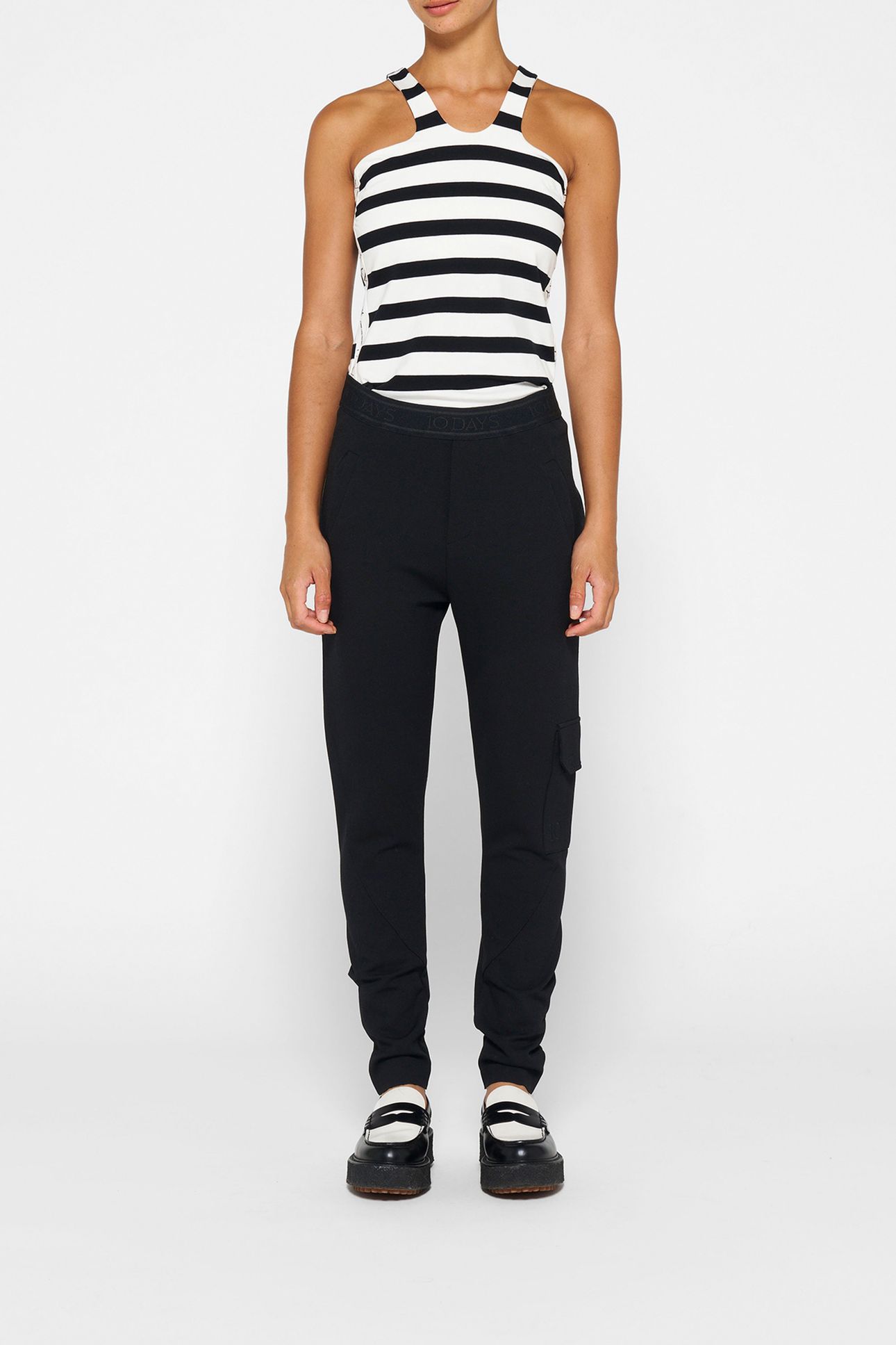 SPORTY WRAPPER STRIPES ECRU/BLACK 2
