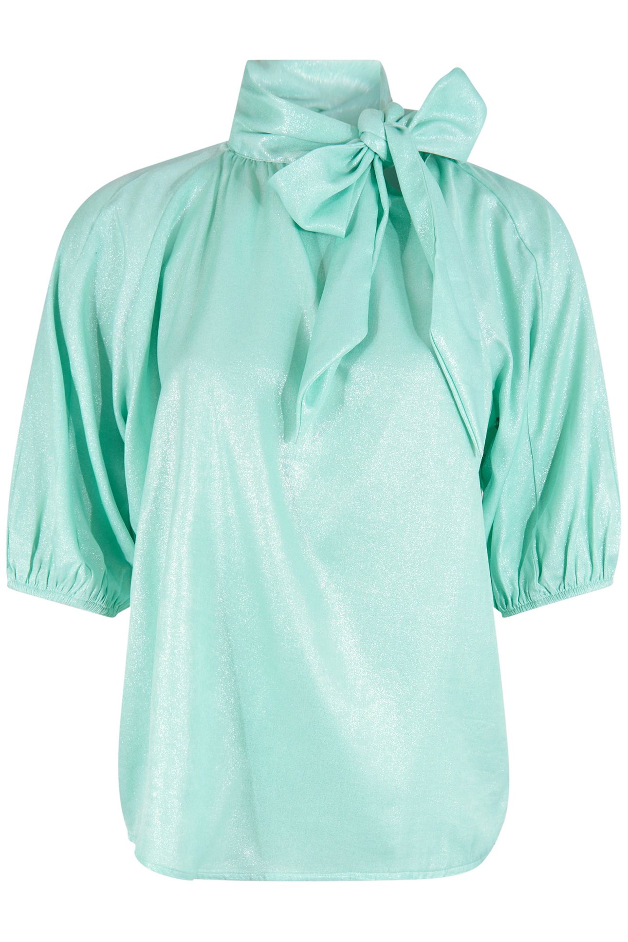 LA-SBSHINE BOW BLOUSE LIGHTGREEN 4