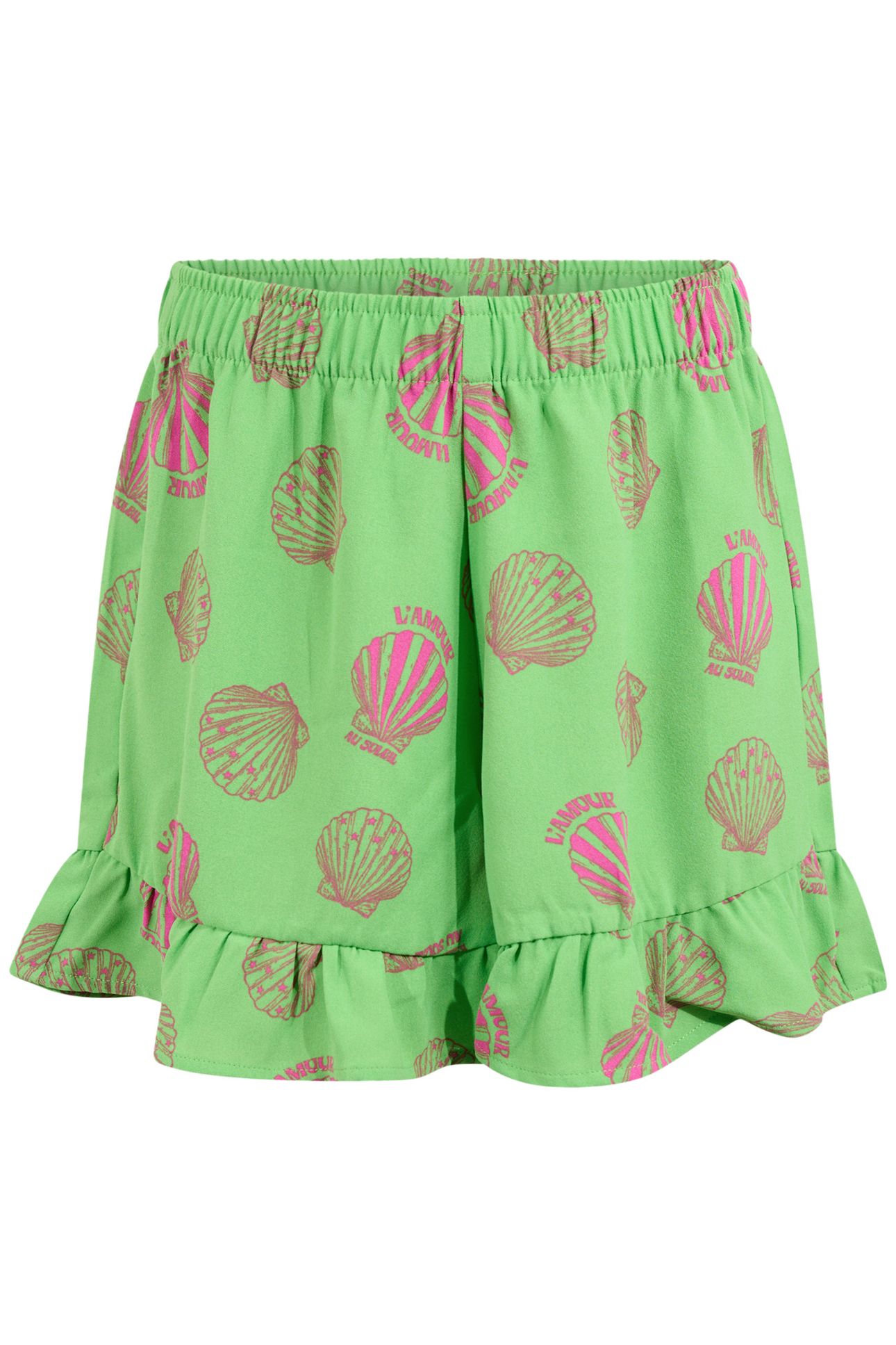 GAM-SBSHELL GREEN RUFFLE SHORT GREEN 3