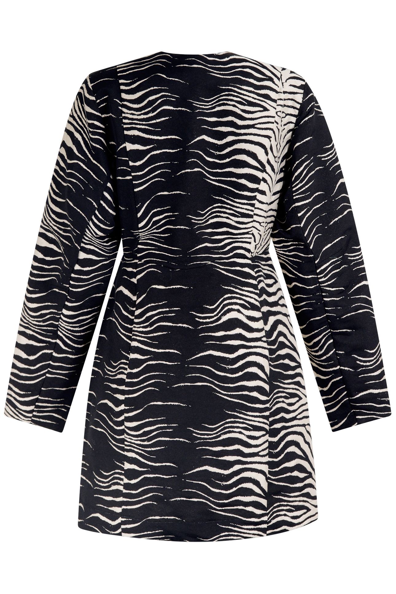LA-SBZEBRA EGG SHAPE DRESS BLACK/WHITE 4