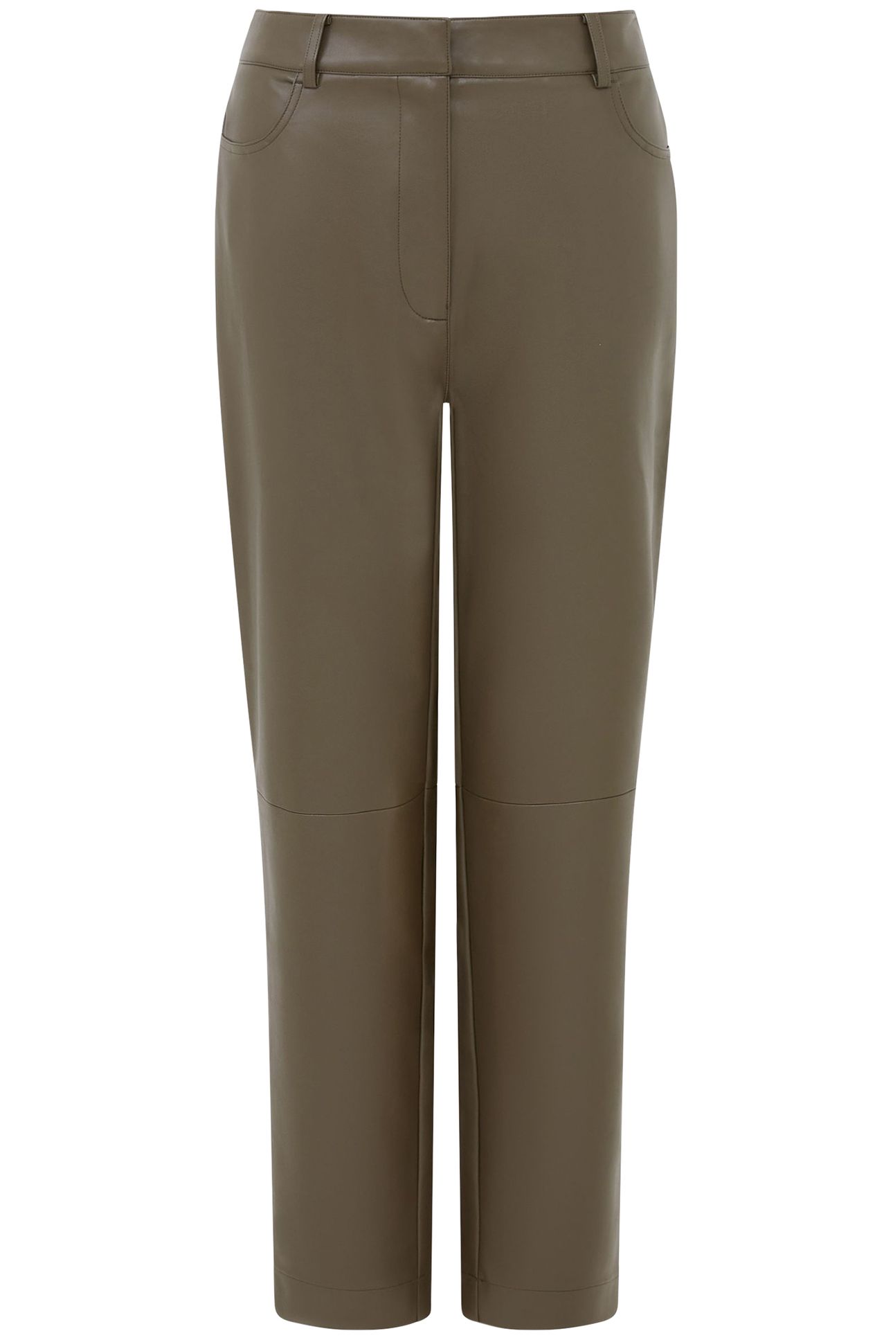CROLENDA PU TROUSERS TARMAC KHAKI 4