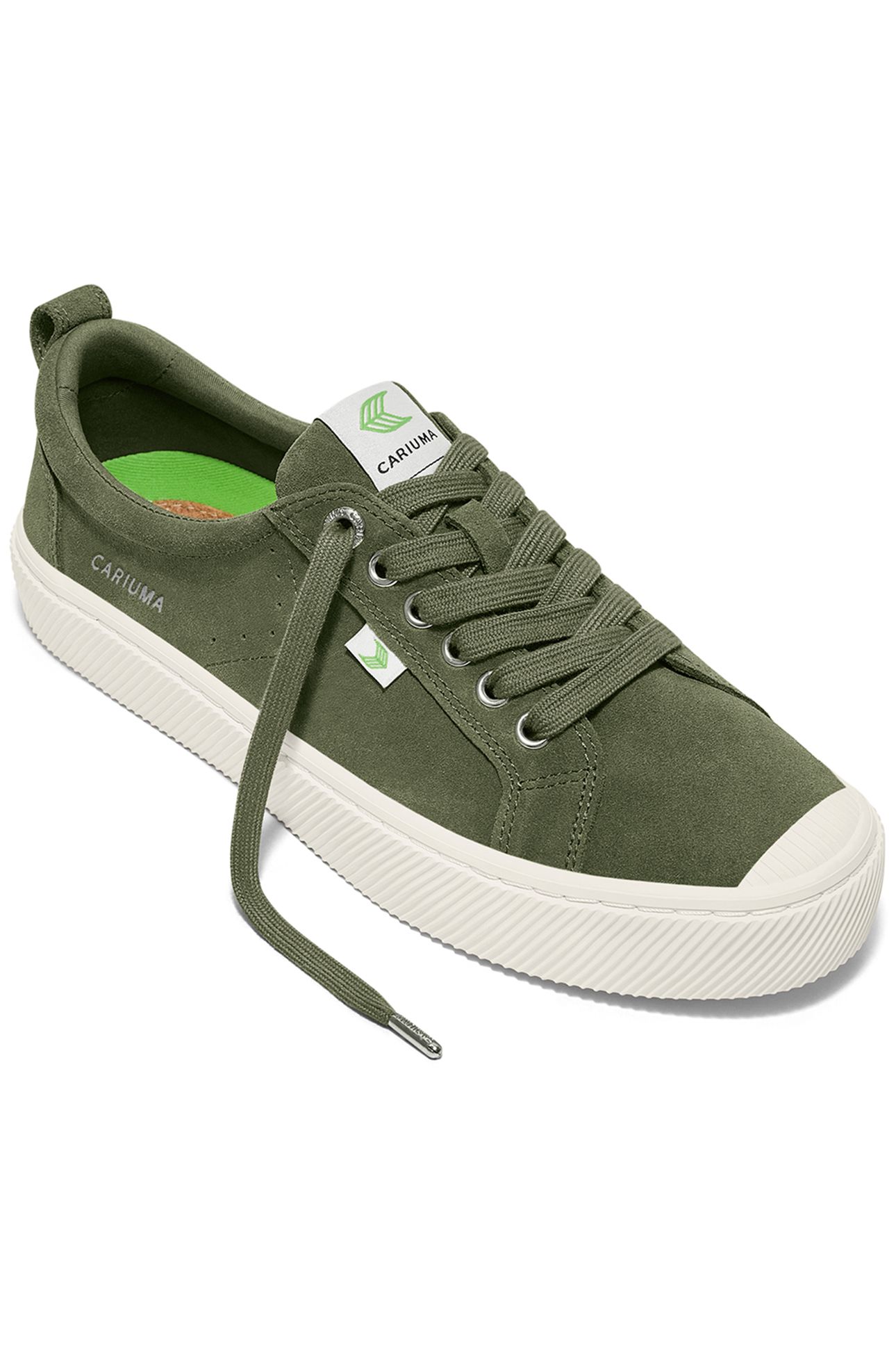 OCA LOW BRONZE GREEN SUEDE SNEAKER 2
