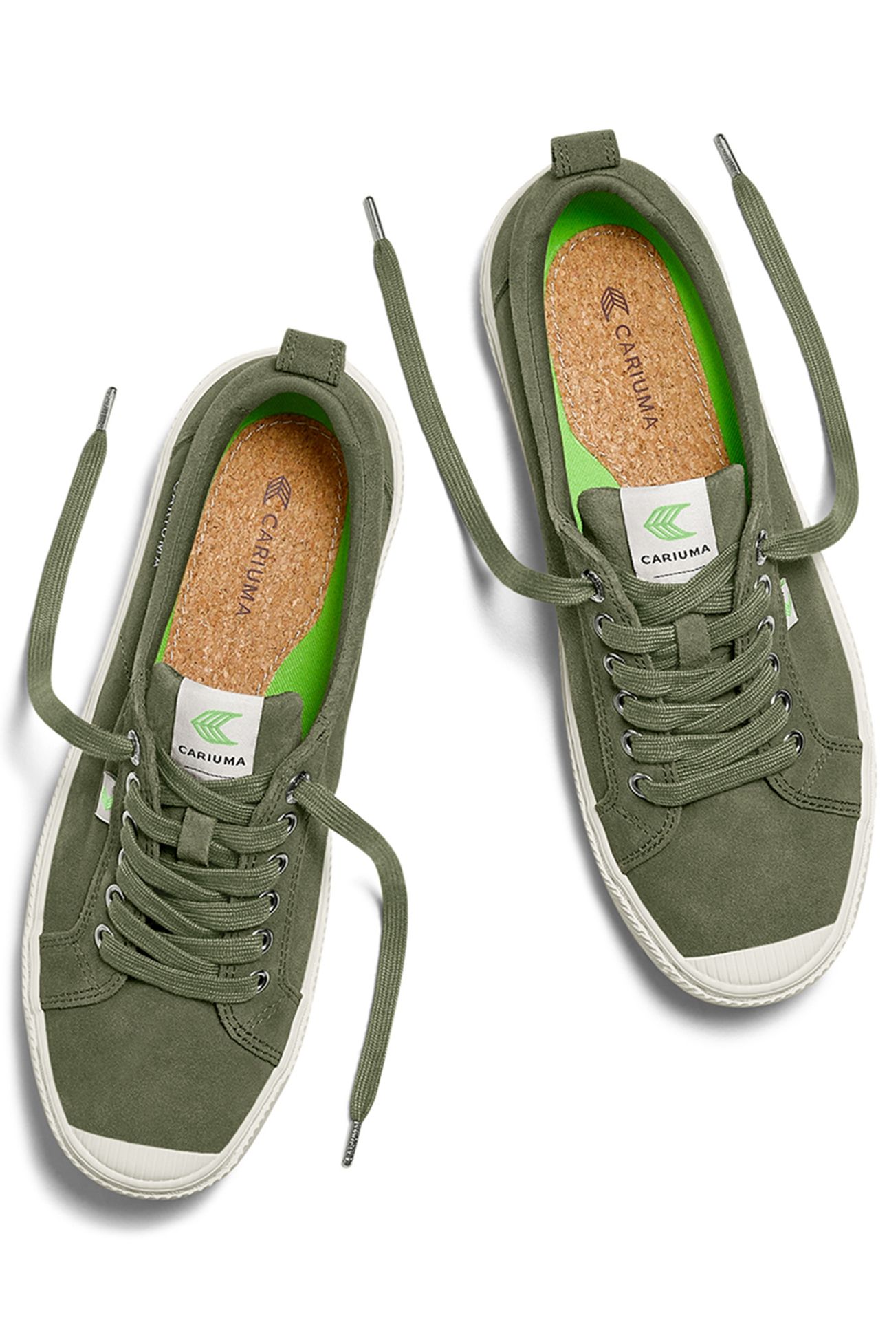 OCA LOW BRONZE GREEN SUEDE SNEAKER 4