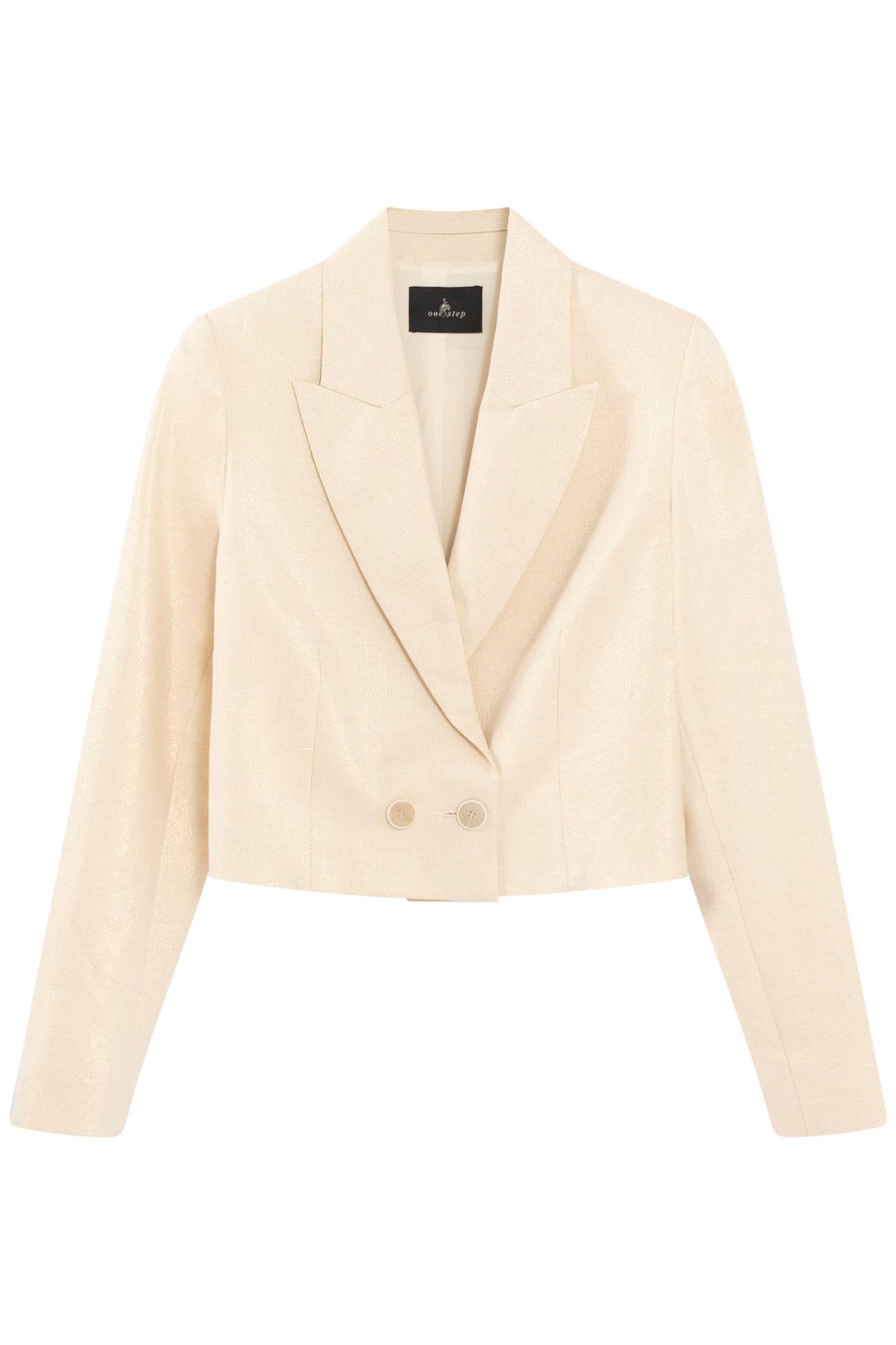 VIAN - SHORT GOLDEN BEIGE SUIT JACKET 3