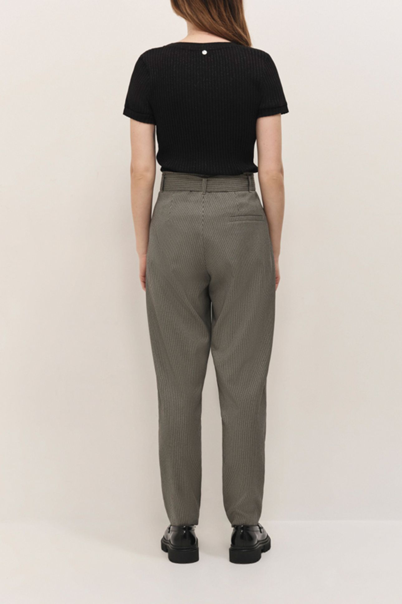 PAVEL - BLACK SUIT TROUSERS WITH HOUNDSTOOTH PATTERN 3