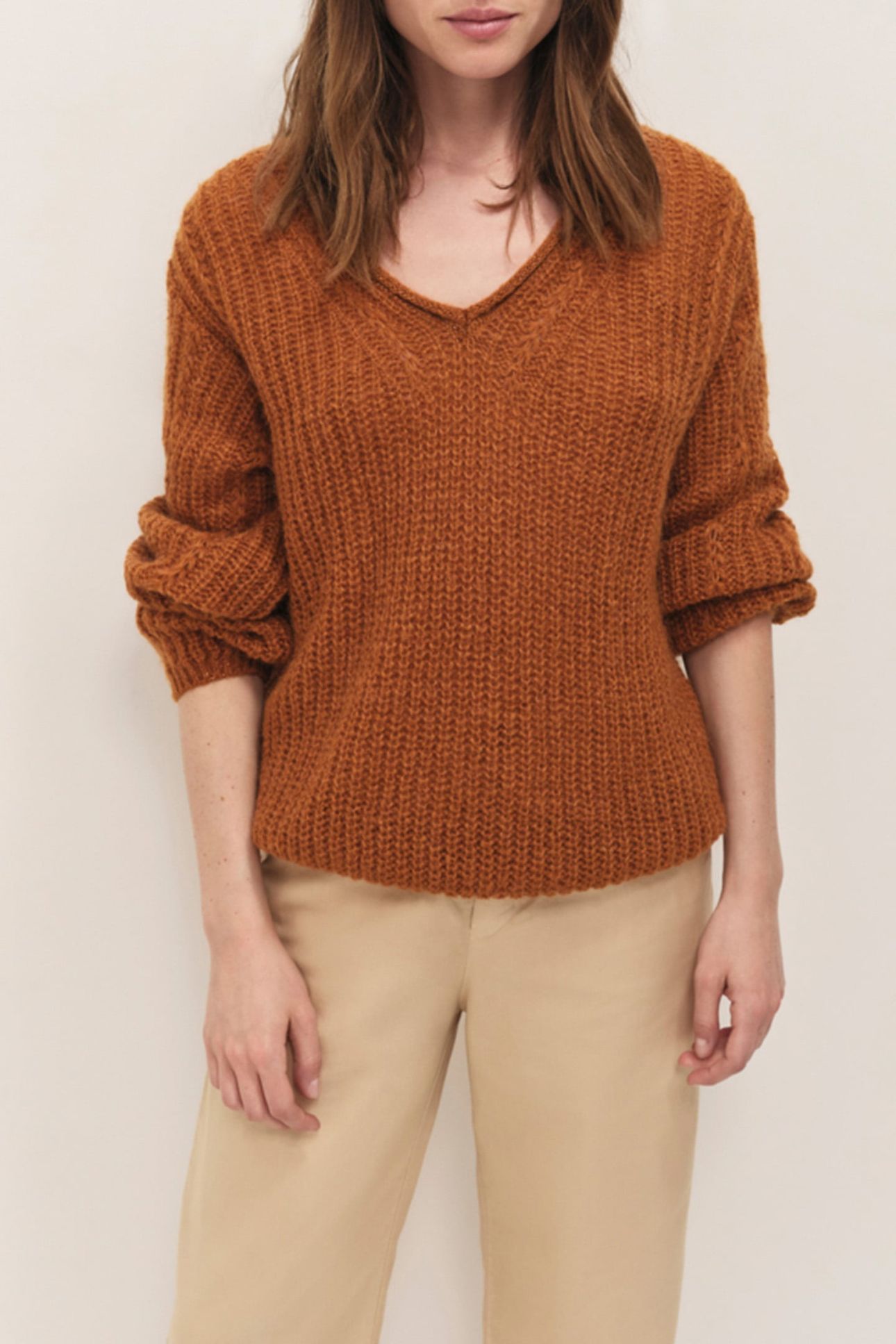 TING - FANCY KNITTED CASHEW NUTS JUMPER WITH LUREX DETAILS 1