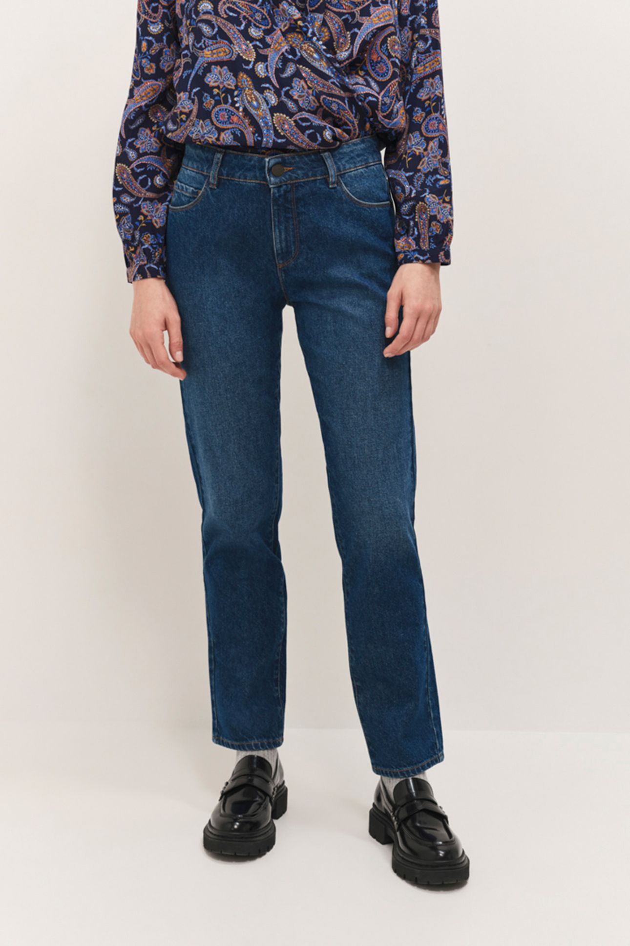 LE CARLA - MOONLIGHT 7/8 STRAIGHT JEANS 1