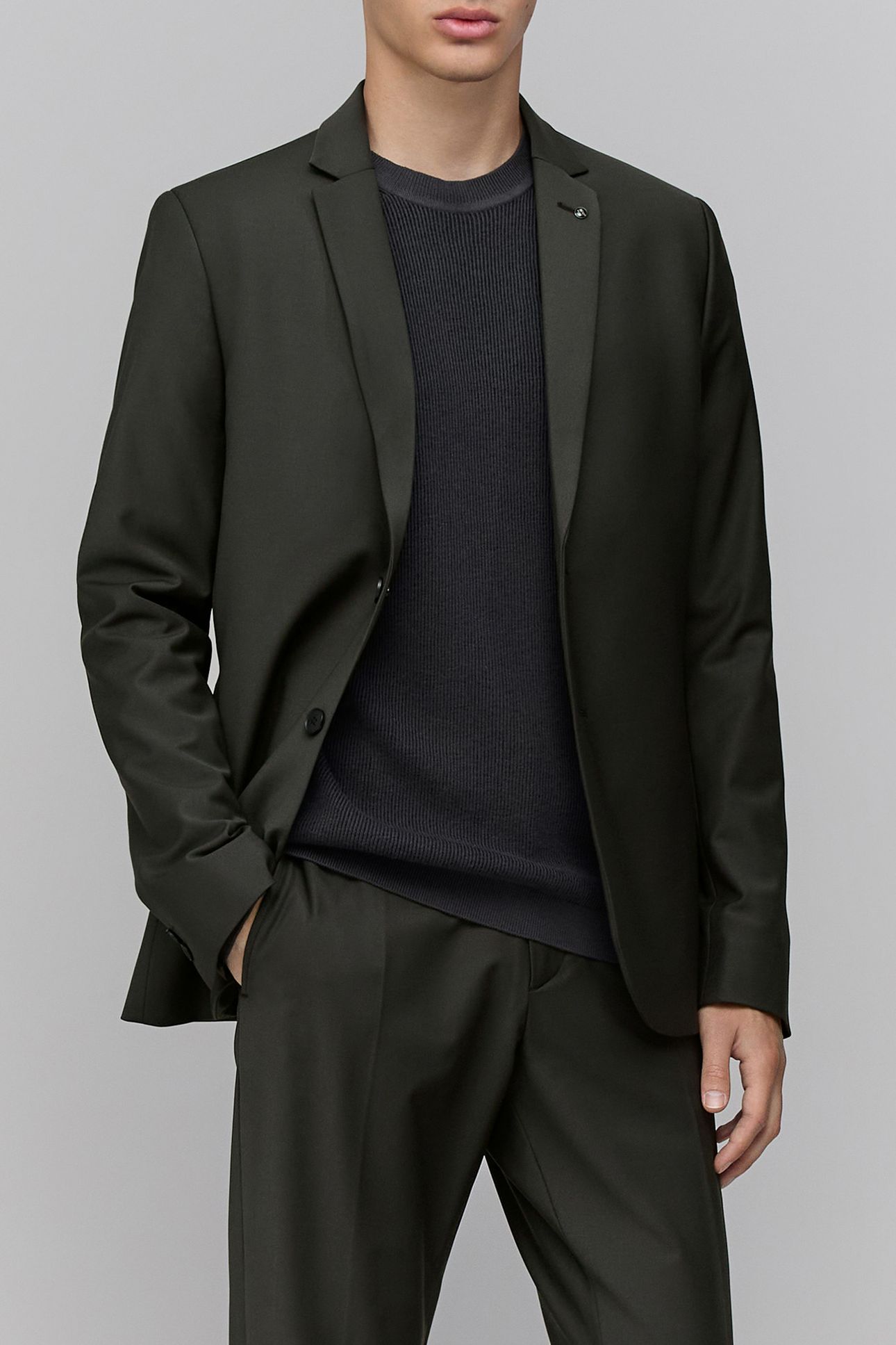 ULTRA MOBILITY KHAKI SUIT JACKET 1