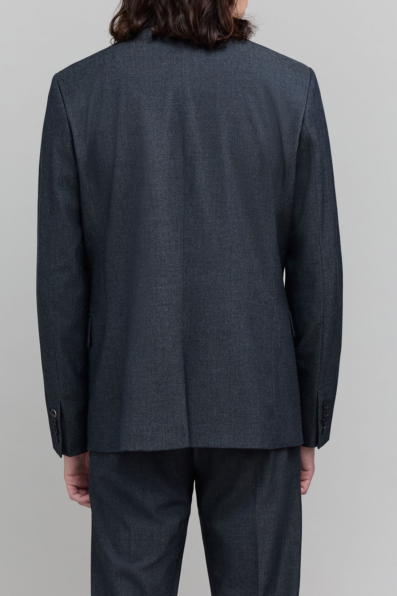 FAUX-PLAIN NAVY SUIT JACKET 2