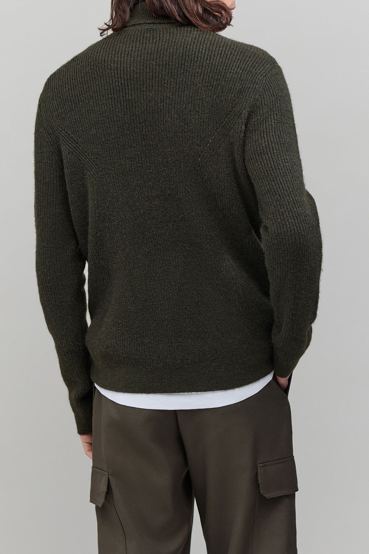 DARK KHAKI TURTLENECK JUMPER 2