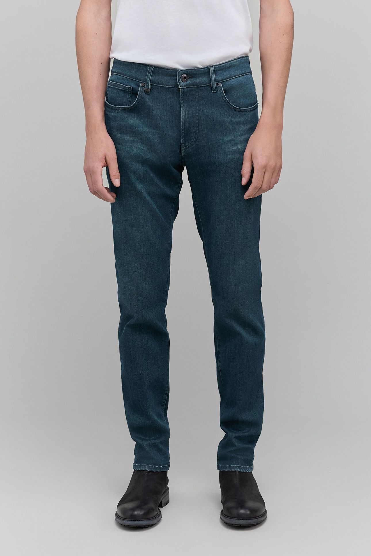 BRUCE WATERLESS BOTTLE GREEN SLIM JEANS 1