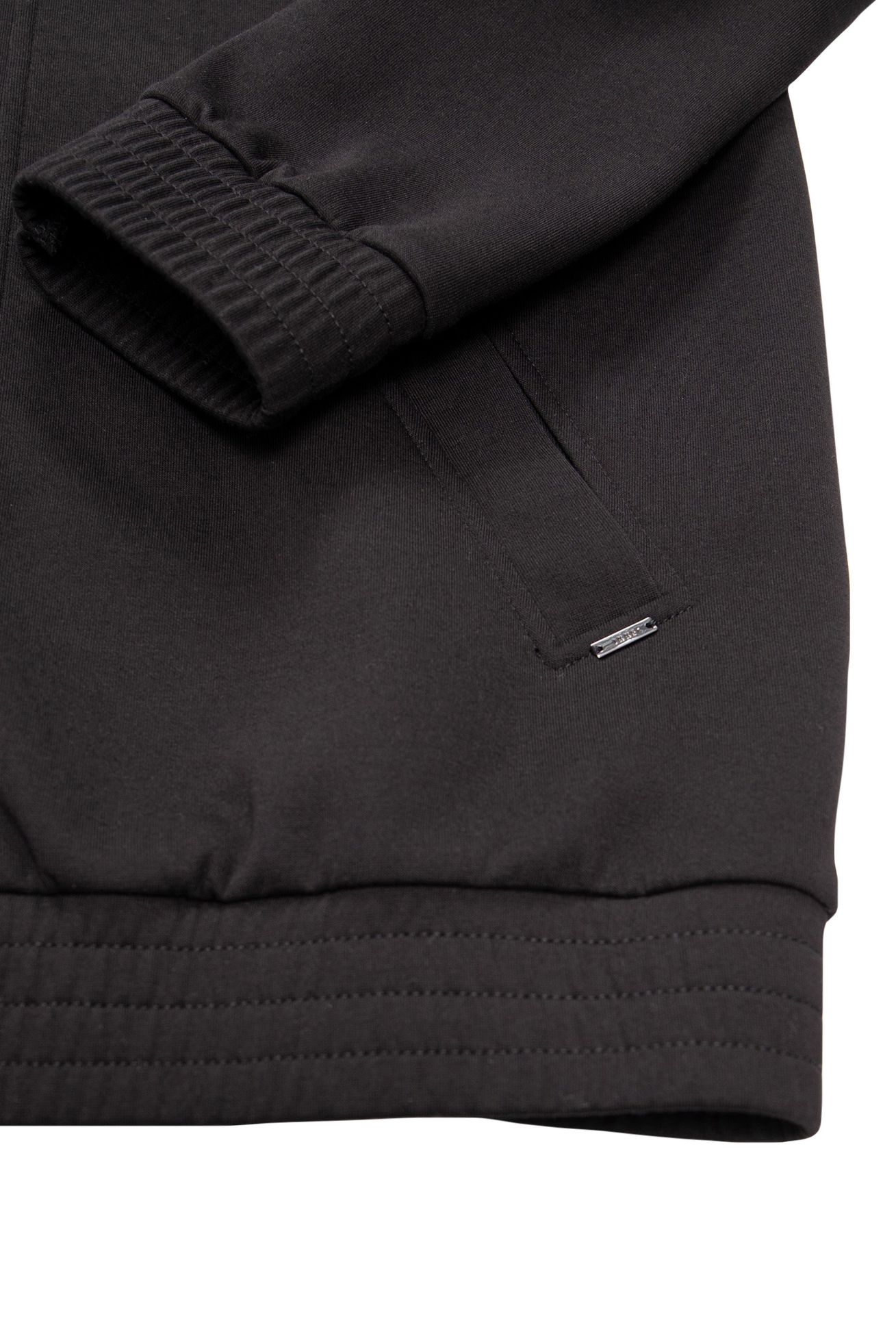 BLACK HIGH NECK ZIPPED CARDIGAN 7