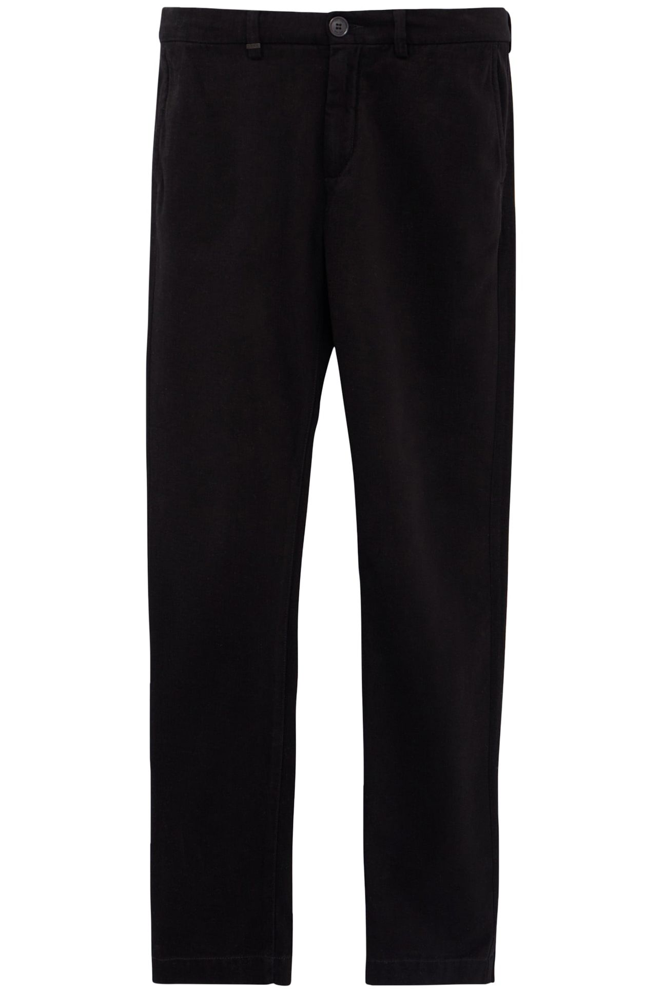 BLACK SLIM CHINO PANTS 4