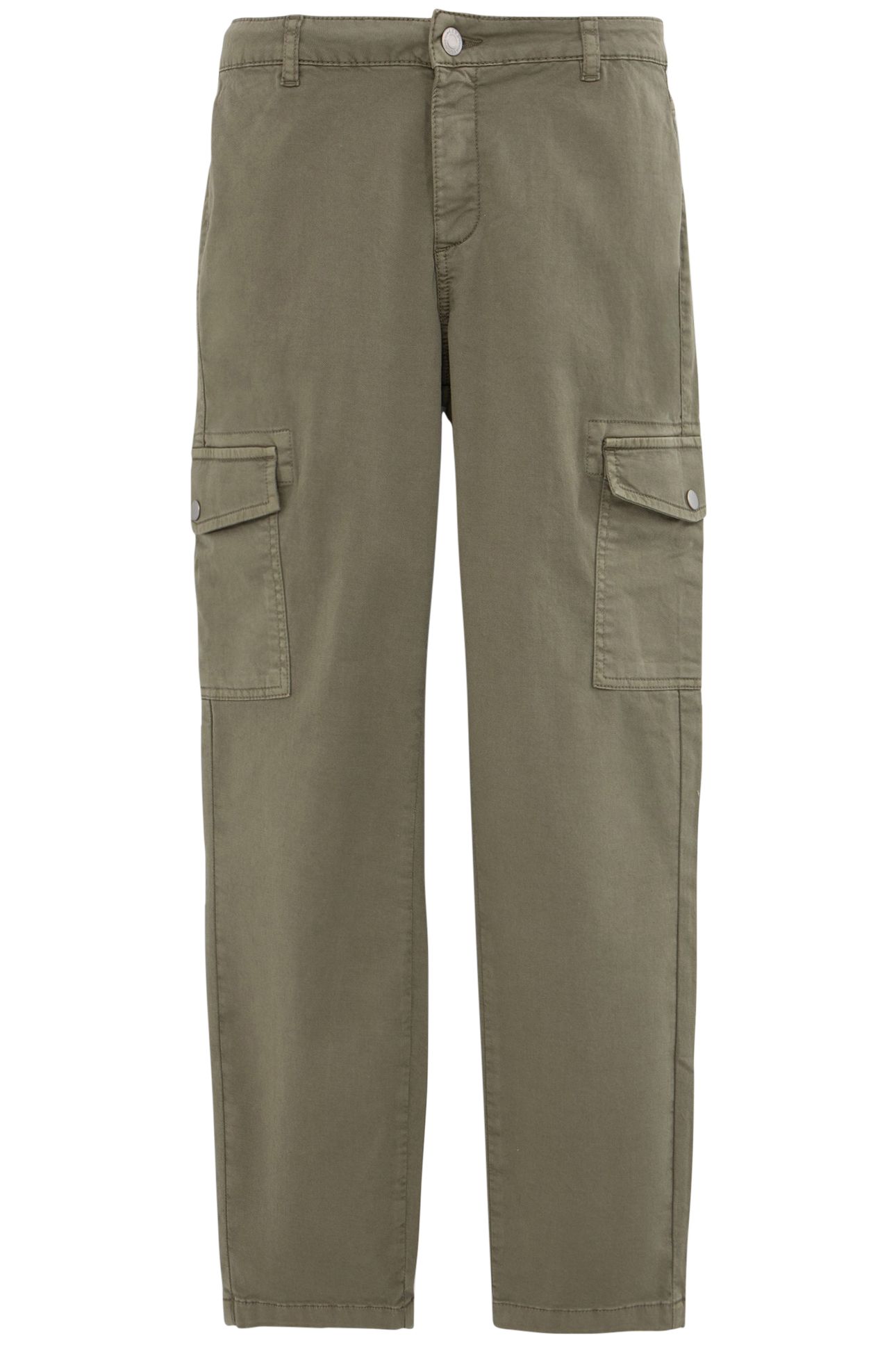 WOMEN’S KHAKI CROPPED COMBAT JEANS 2
