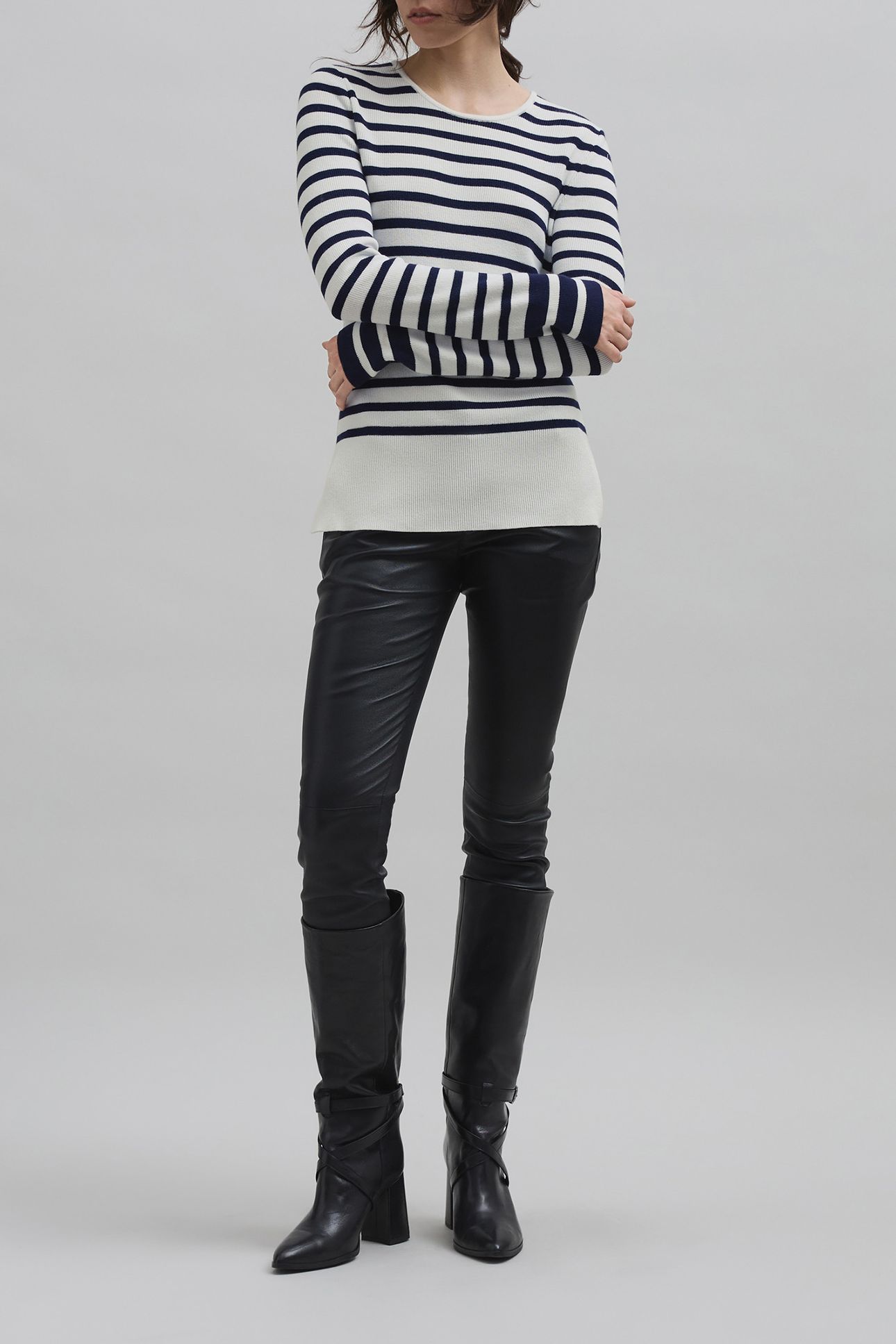 KNITTED SAILOR SWEATER WITH BADGE 3