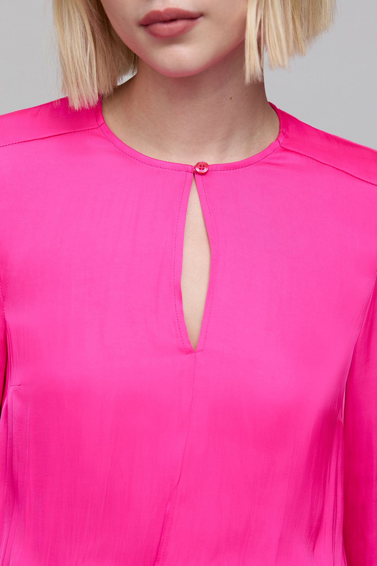 PINK CRINKLED SMOCKED DRESS 5