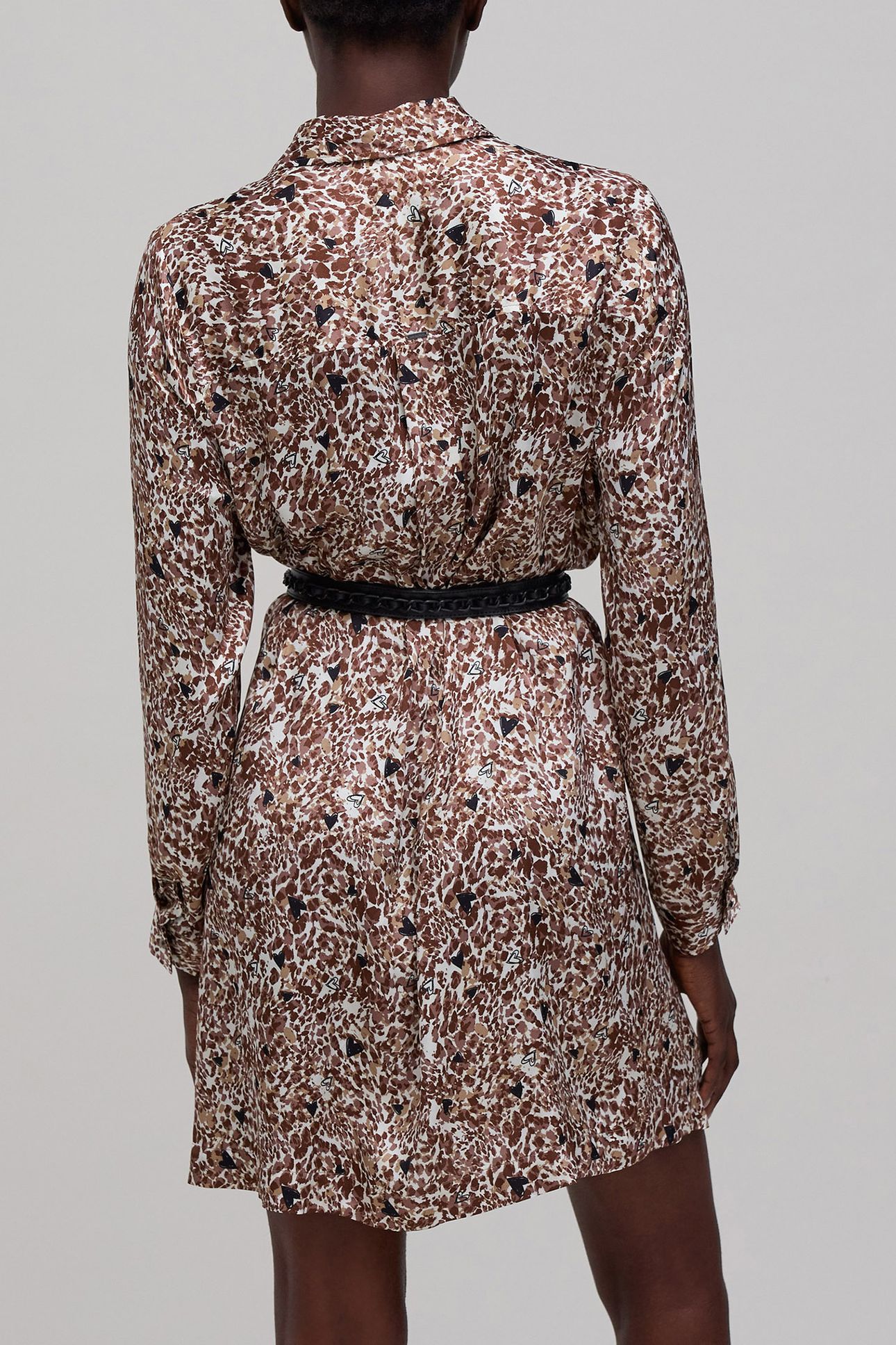 ECRU LENZING™ ECOVERO™ ANIMAL HEARTS DRESS 2
