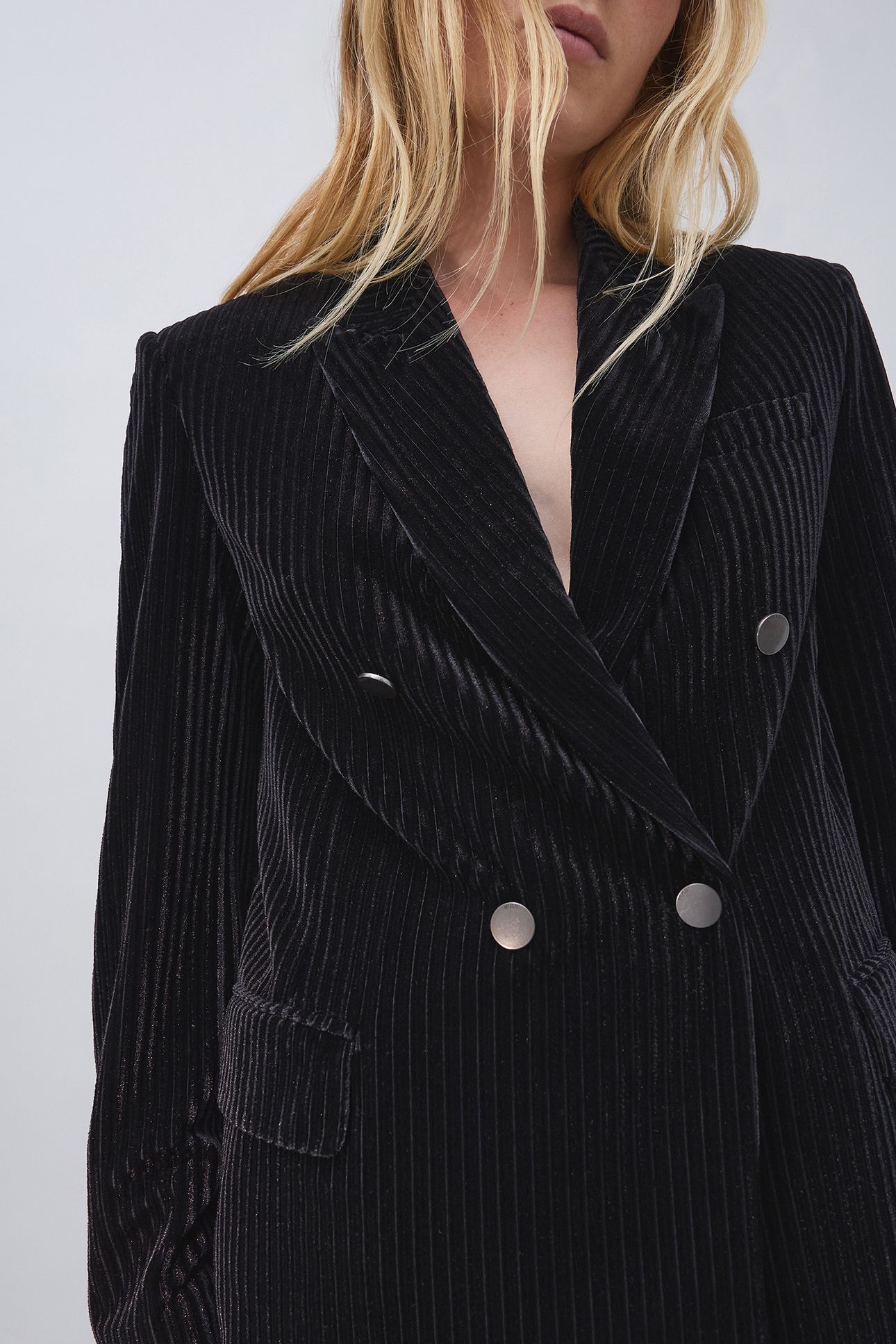 BLACK CORDUROY SUIT JACKET 5