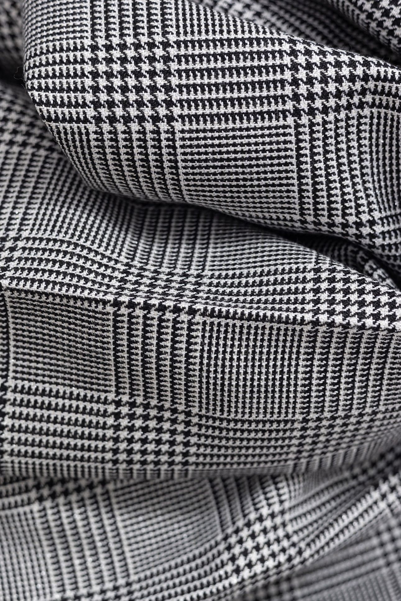BLACK PRINCE OF WALES LUREX SUIT PANTS 6