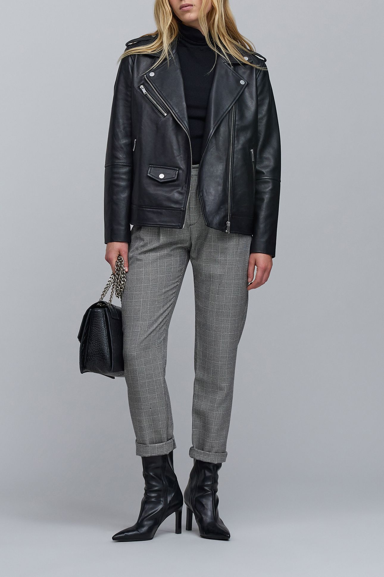 PRINCE OF WALES BLACK SUIT PANTS 5