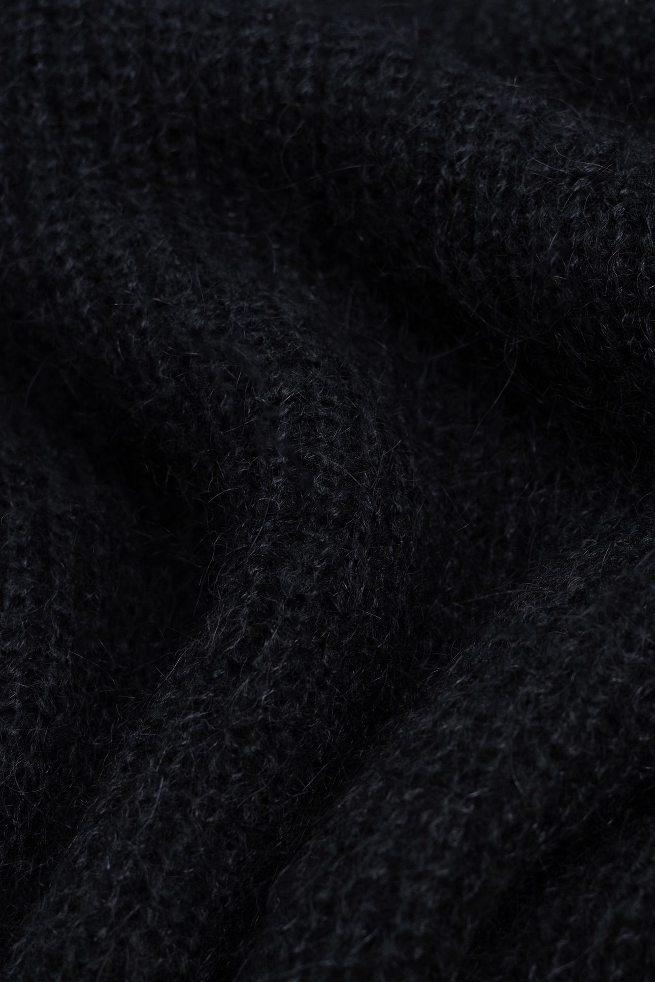 BLACK RIB-KNIT TURTLENECK SWEATER DRESS 8