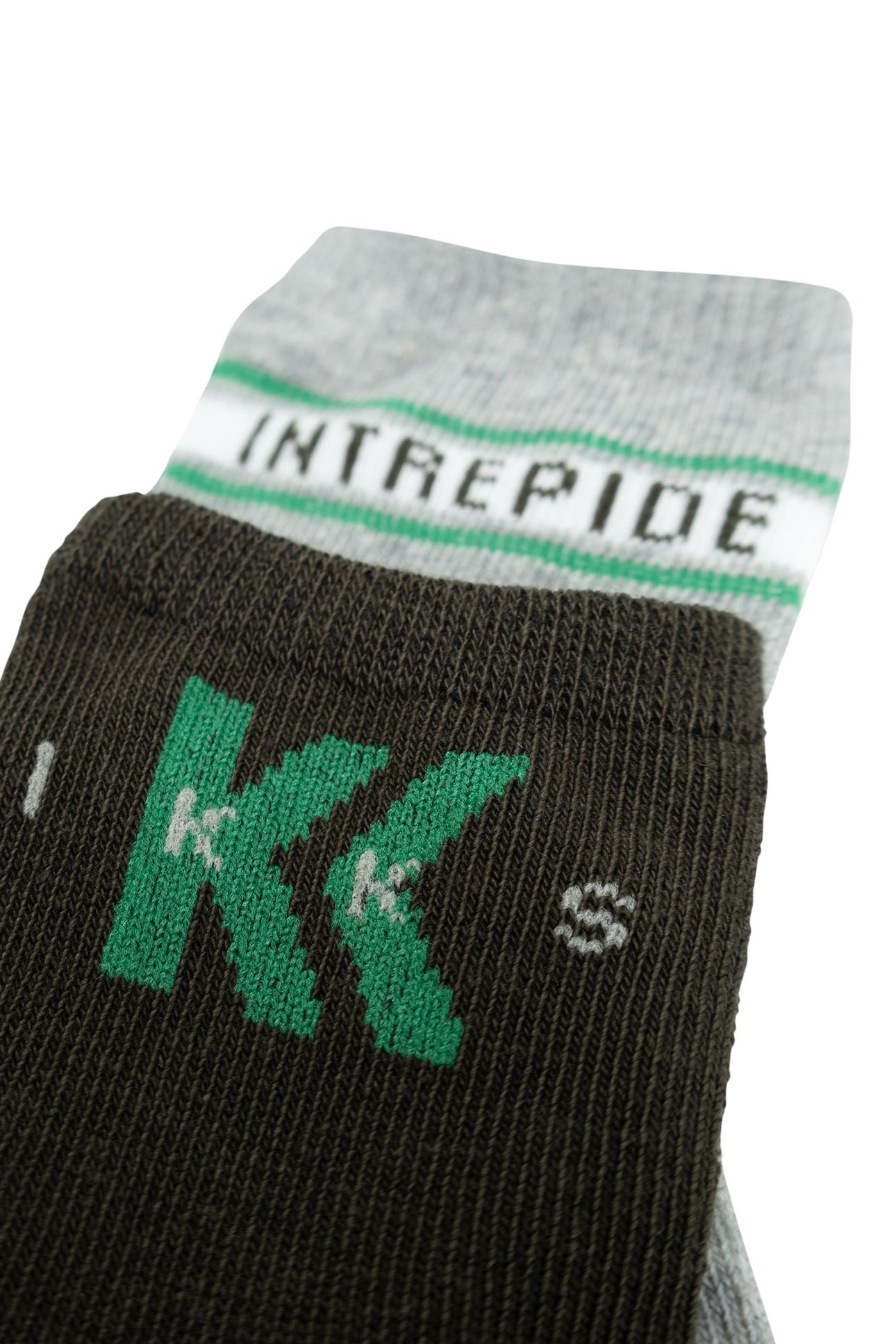 BABY BOY KHAKI AND GREY SOCKS 6