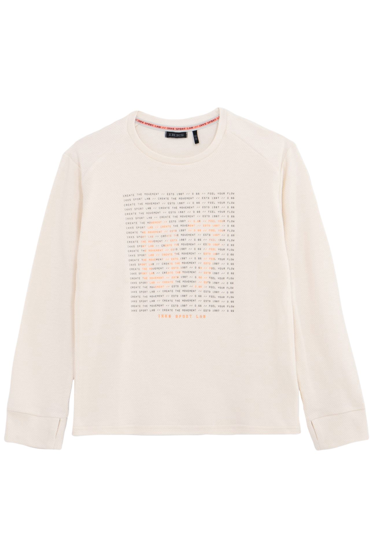 BOY'S ECRU FANCY PRINT THERMOREACTIVE T-SHIRT 1