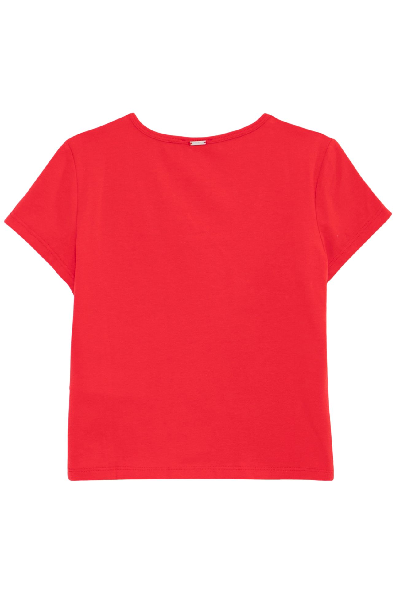 GIRL'S RED CROPPED T-SHIRT 2