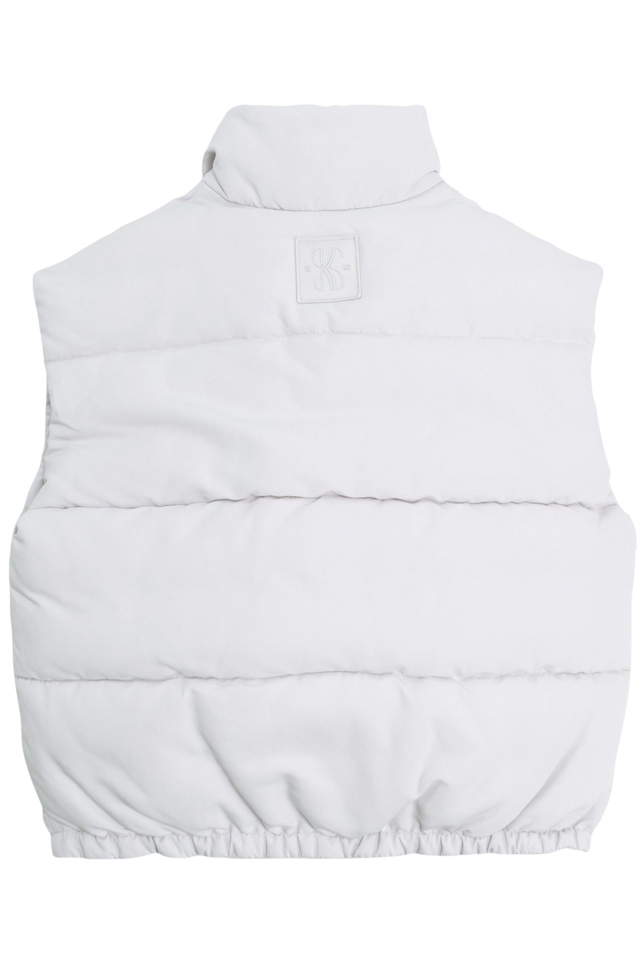 GIRL'S ECRU SLEEVELESS DOWN JACKET 2