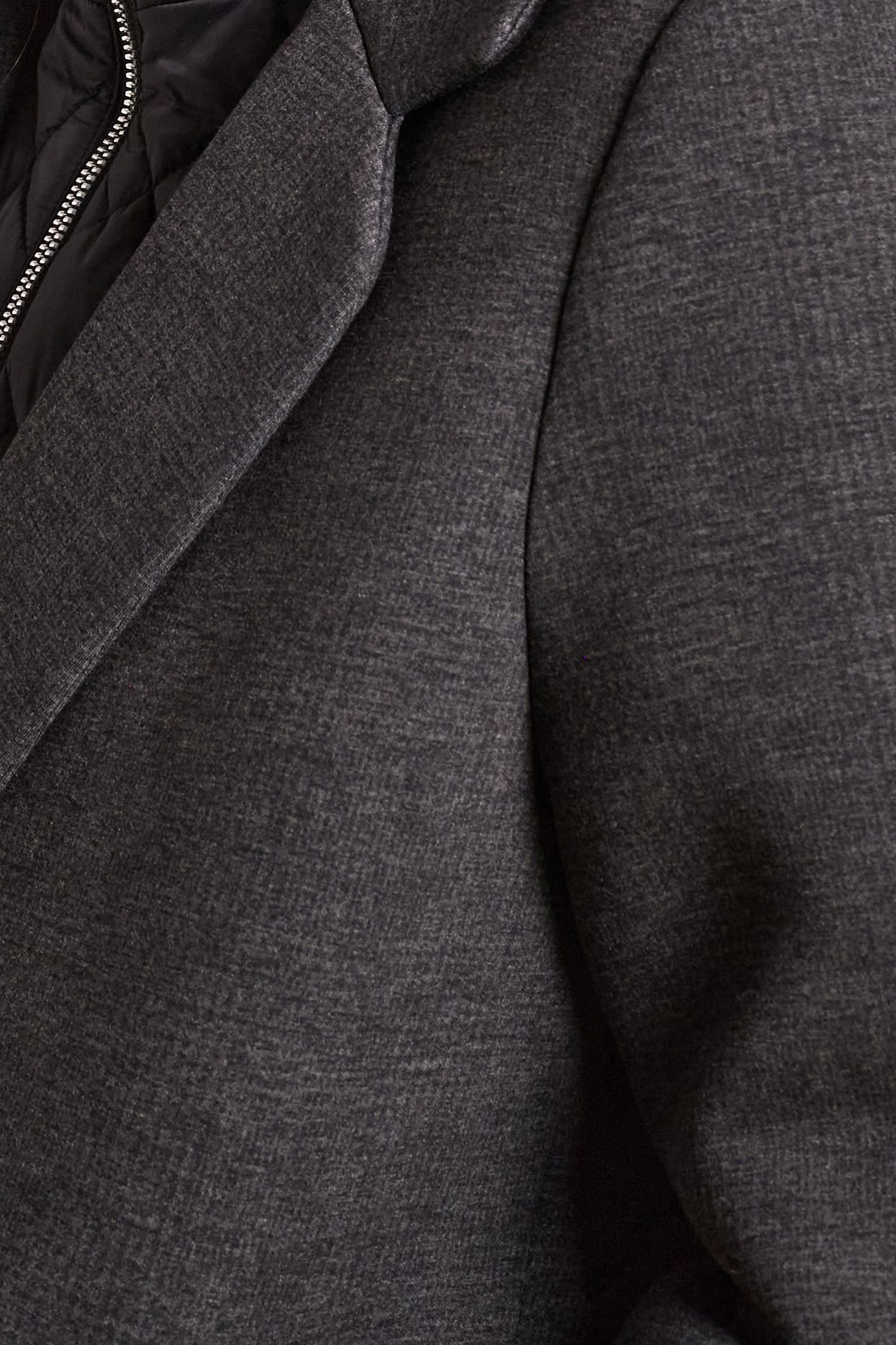 CHARCOAL COAT WITH DETACHABLE FACING 6