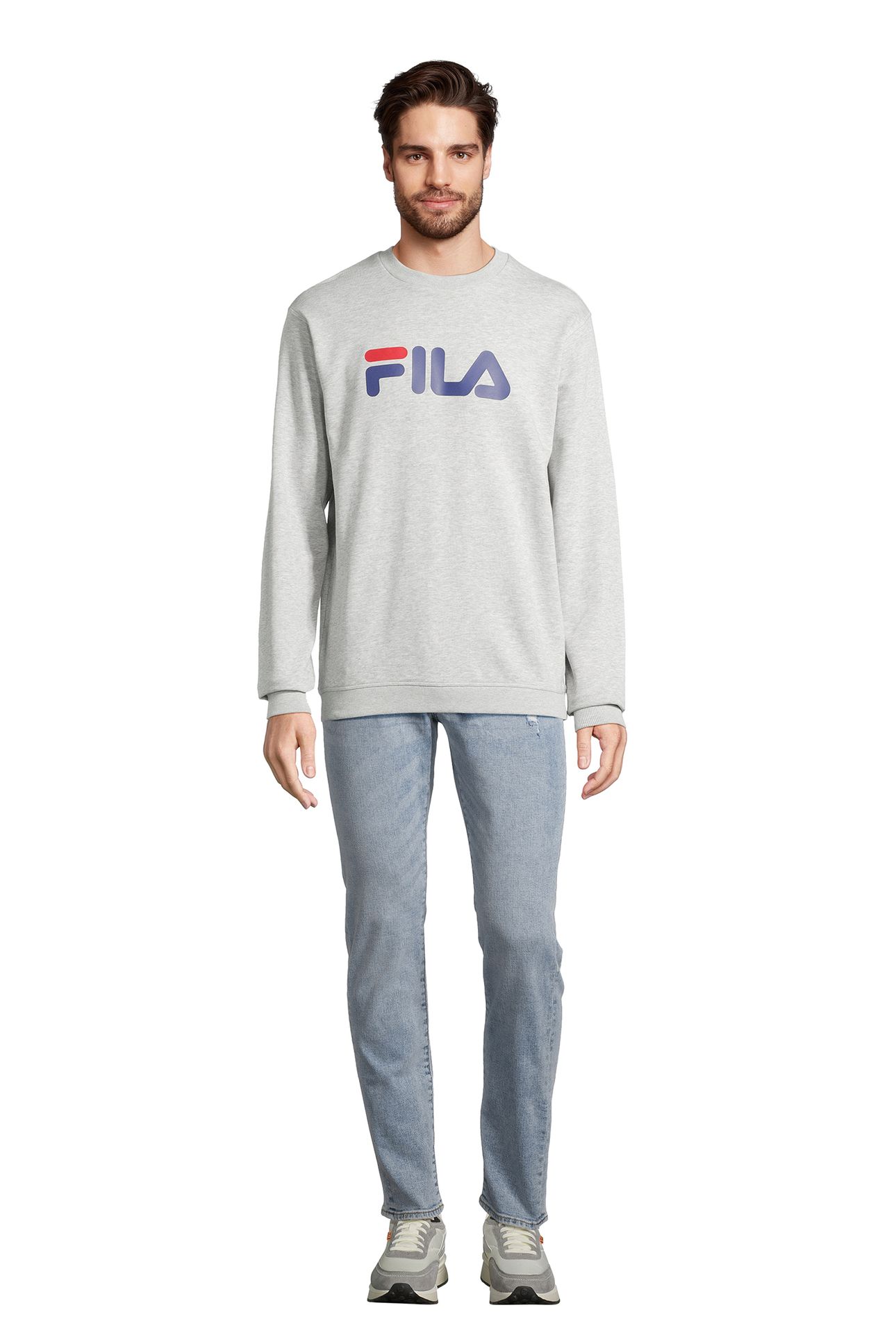 UNISEX BARBIAN CREW SWEAT LIGHT GREY MELANGE 3