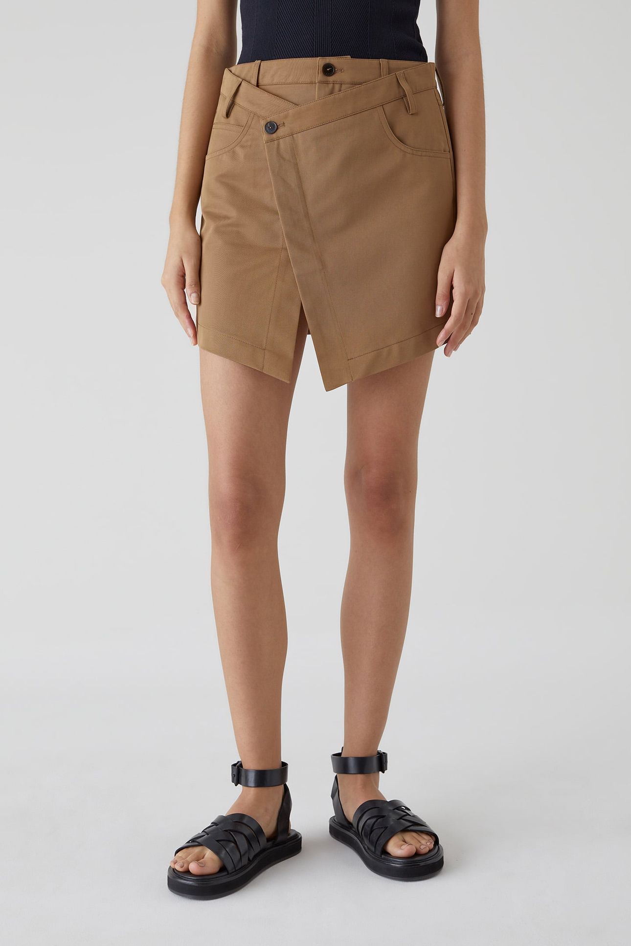 SHORT WRAP SKIRT SKIRTS NUTMEG 1