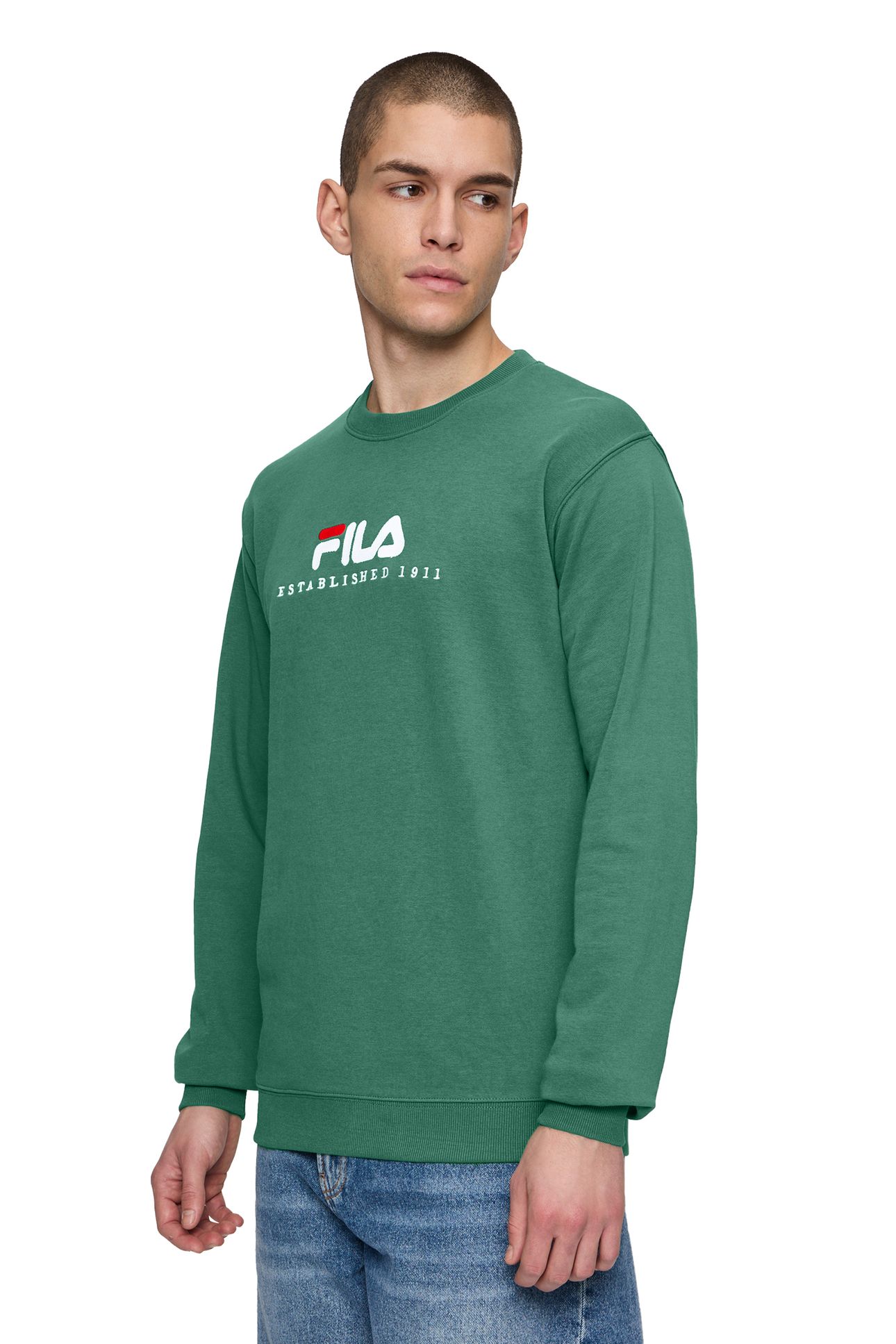 UNISEX BARTON CREW SWEAT FIR 1