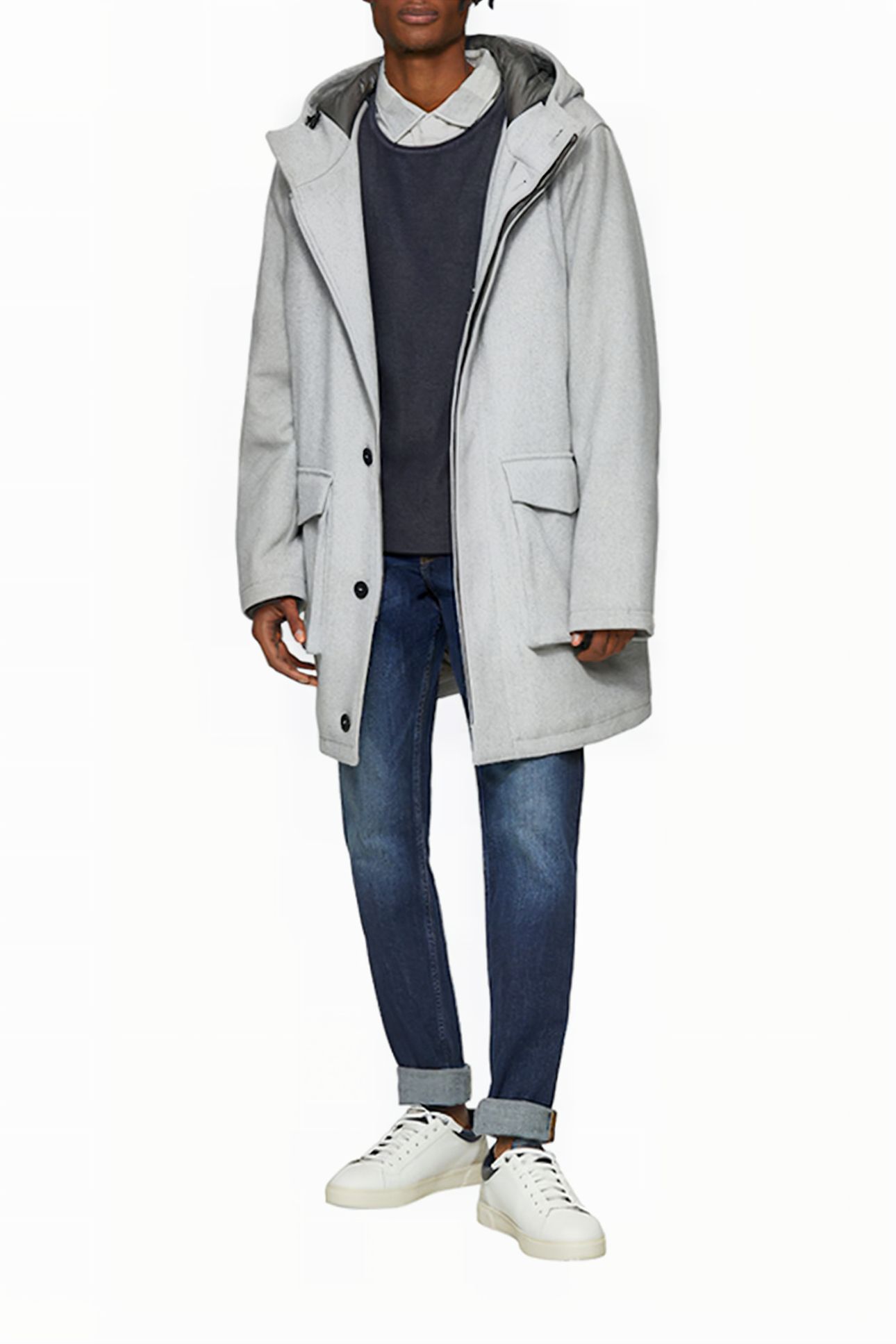 S. OLIVER-QS JACKETS OUTDOOR GREY/BLACK 2